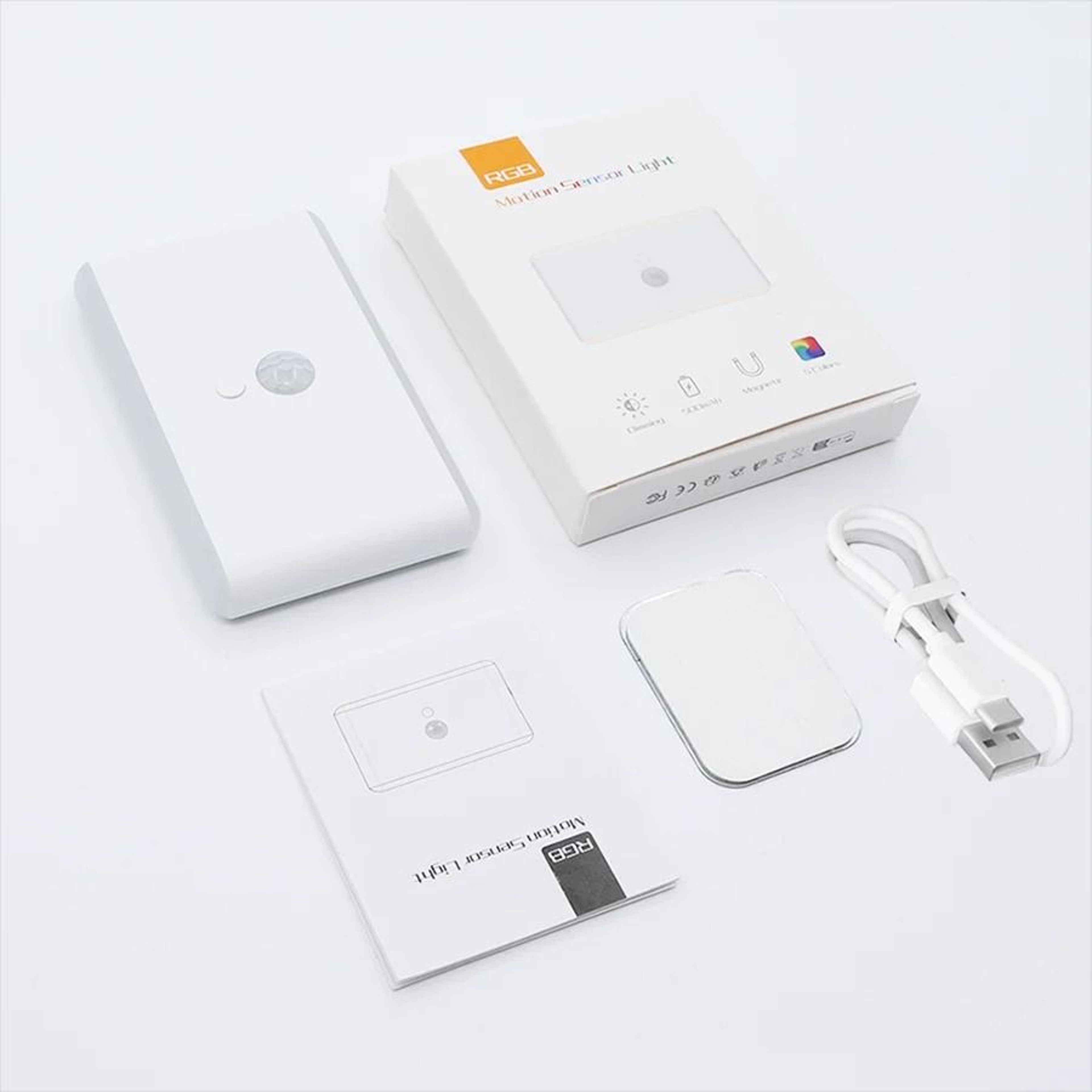 Wireless LED Motion Sensor Wall Lamp And Cabinet Light With Type C USB Rechargeable Battery For Sta 5
