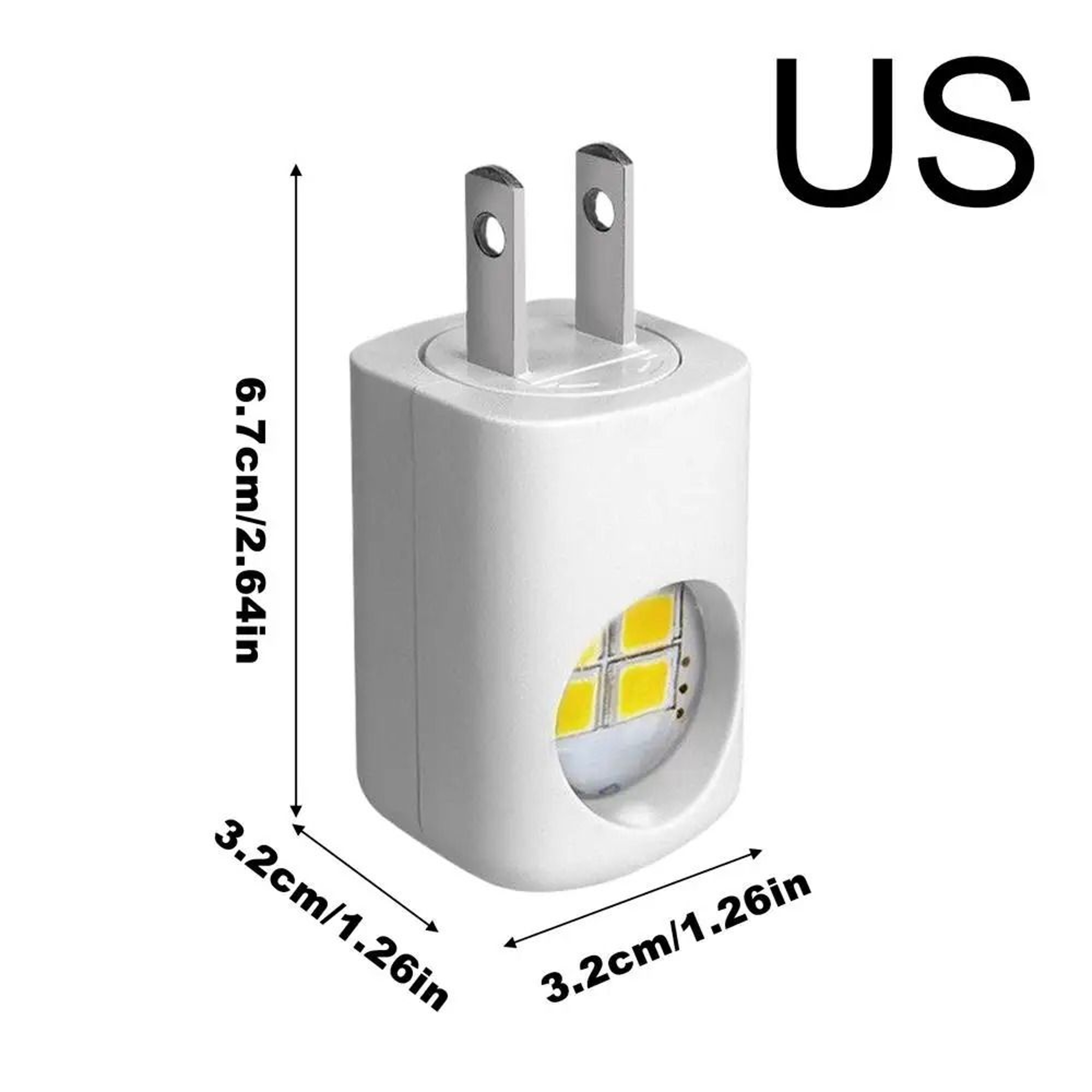 Compact LED Plug In Night Light With Dusk To Dawn Sensor 6