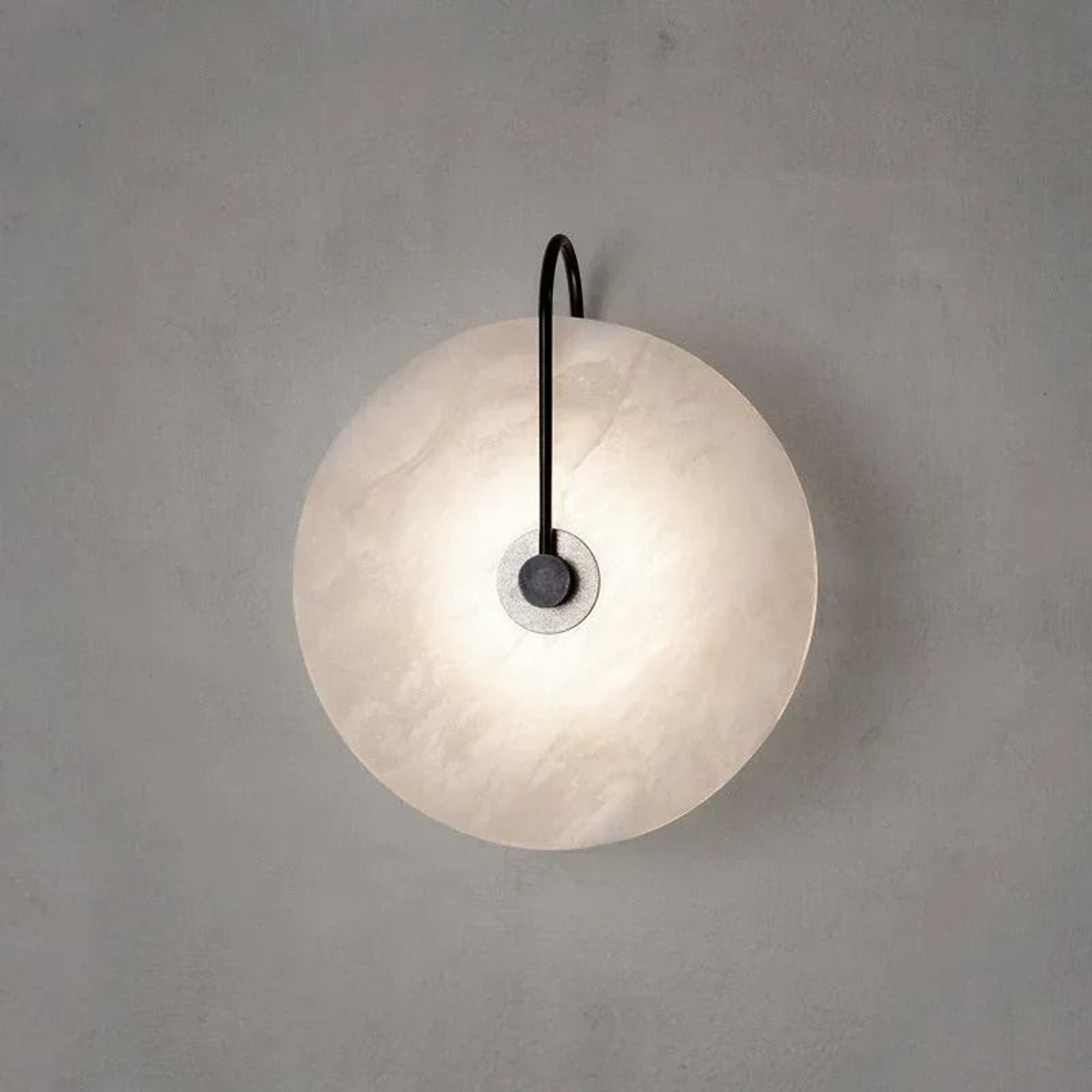 Modern Nordic Marble Moon LED Wall Sconce Lamp For Bedroom Bedside And Hotel Decor 6