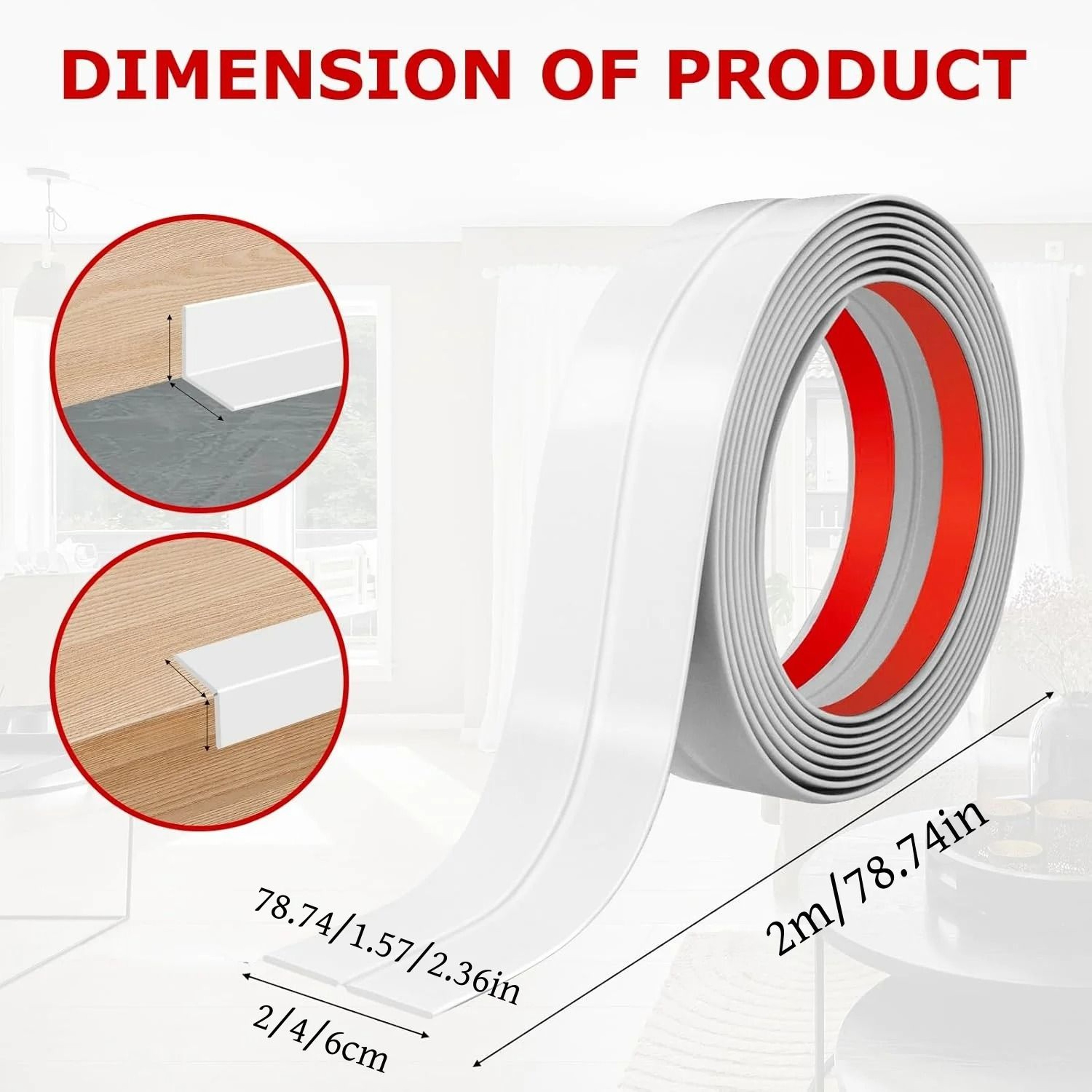 Flexible Caulk Strip And Wall Edge Protection Sealing Tape 1
