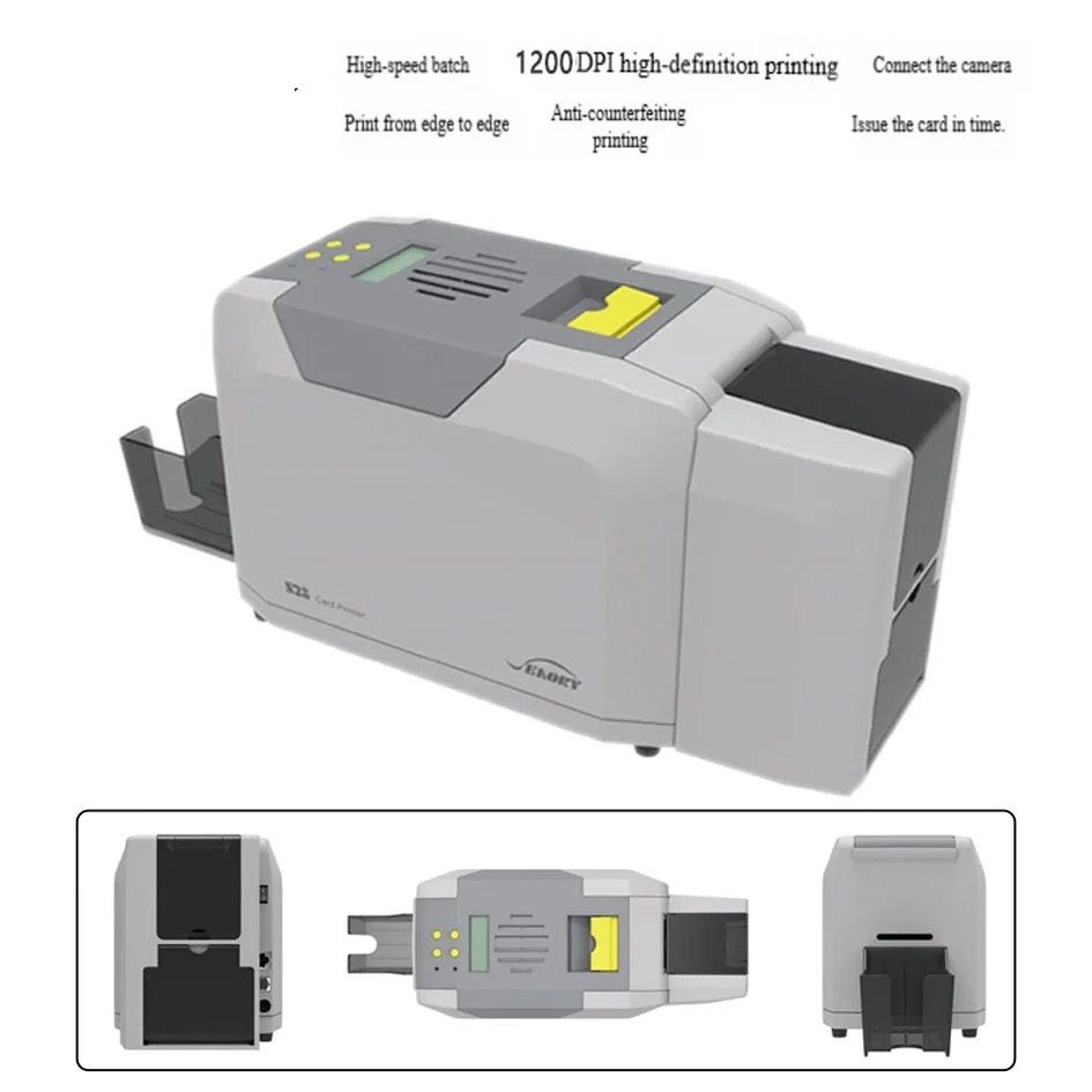 Commercial DualSided PVC Plastic ID Card Printer For RFID NFC  Magnetic Smart Cards 4