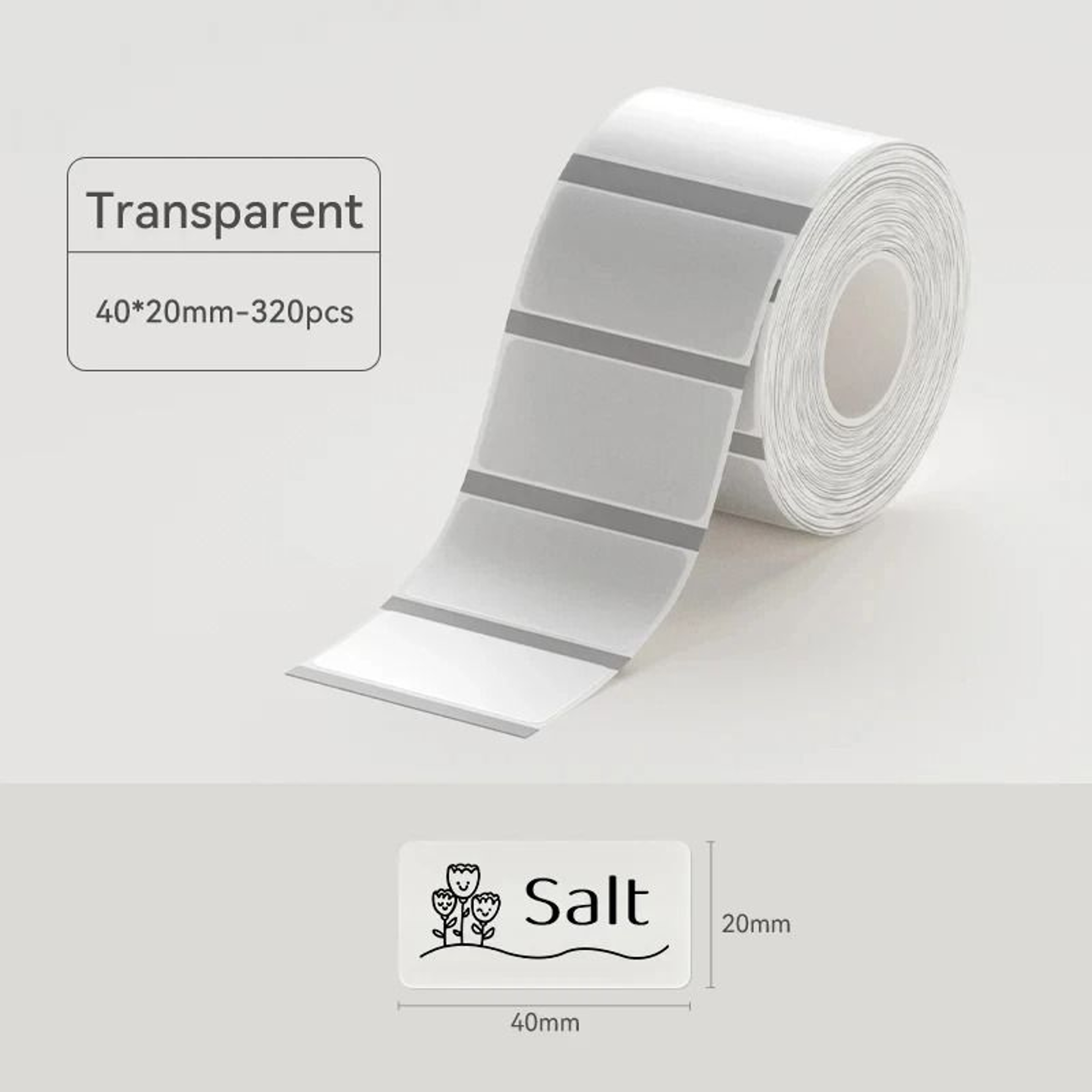 Universal White Color Transparent Self Adhesive Thermal Label Paper Rolls 9