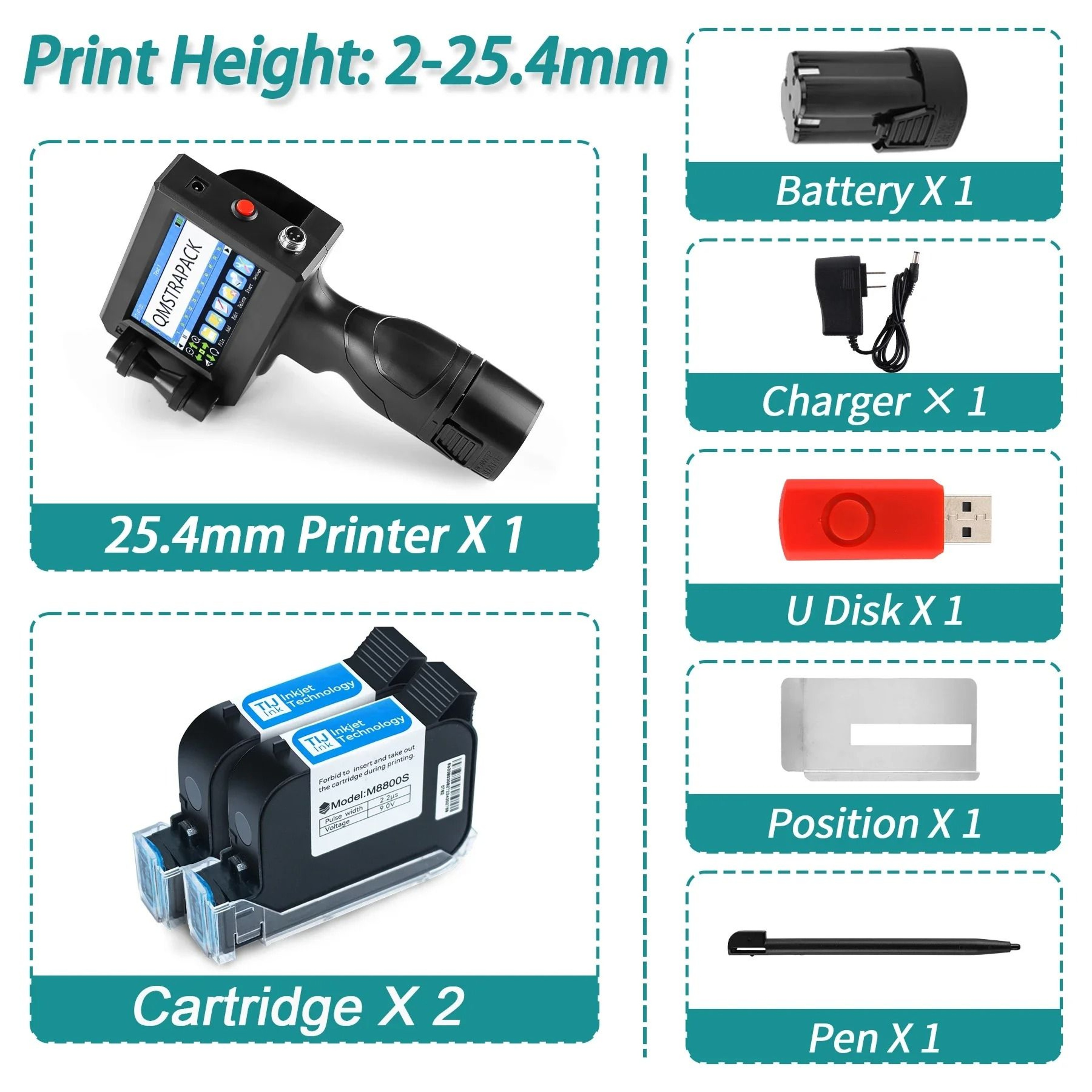 Non Encrypted Handheld Inkjet Printer Gun Fast Drying Batch Coding Machine 7