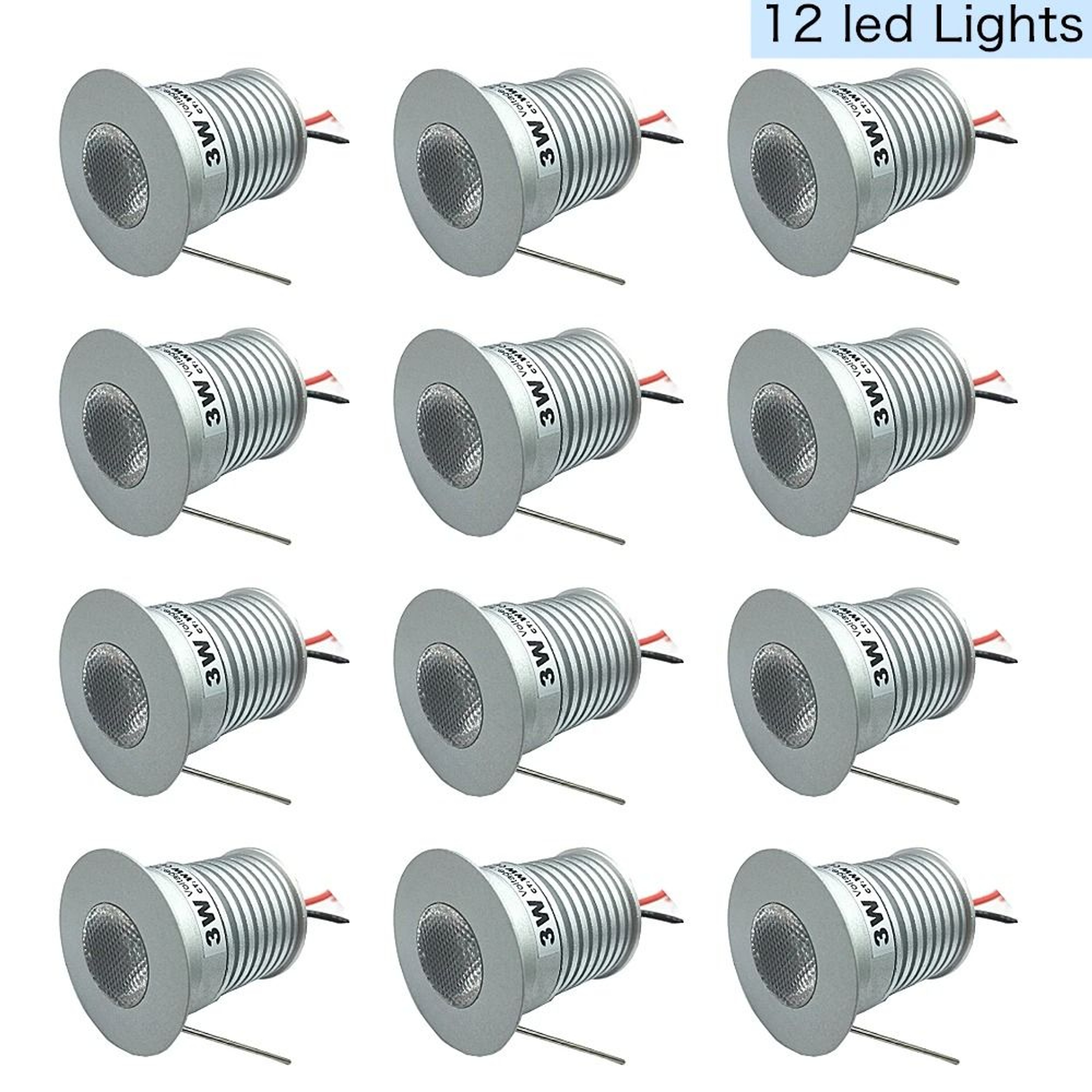 Dimmable 3W Mini Spotlight 12V To 24V LED Recessed Ceiling Downlight Indoor Home Lighting 6