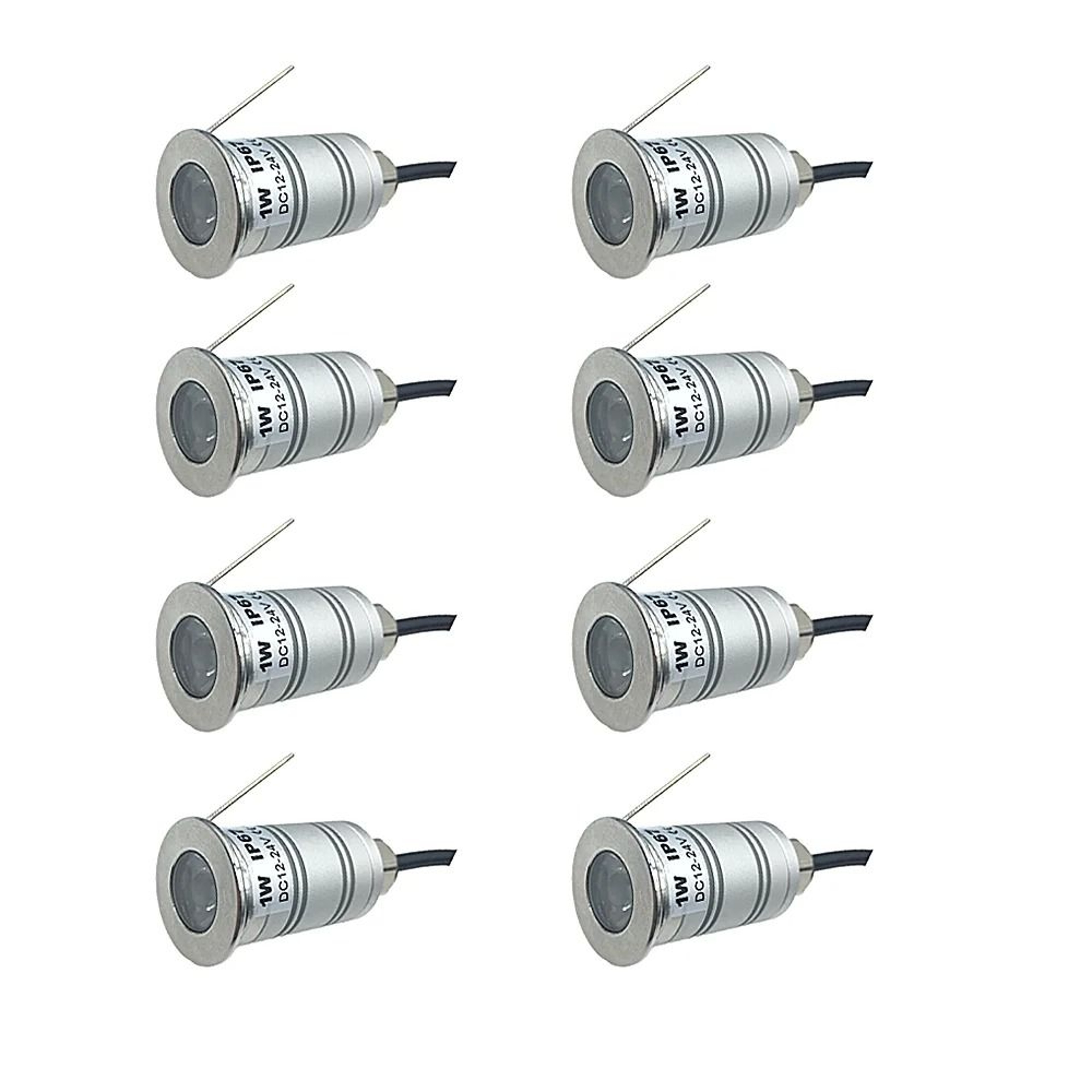 1W LED Underground Light Waterproof IP67 Spotlight Outdoor Narrow Angle Spot Lamp 12V 24V 6