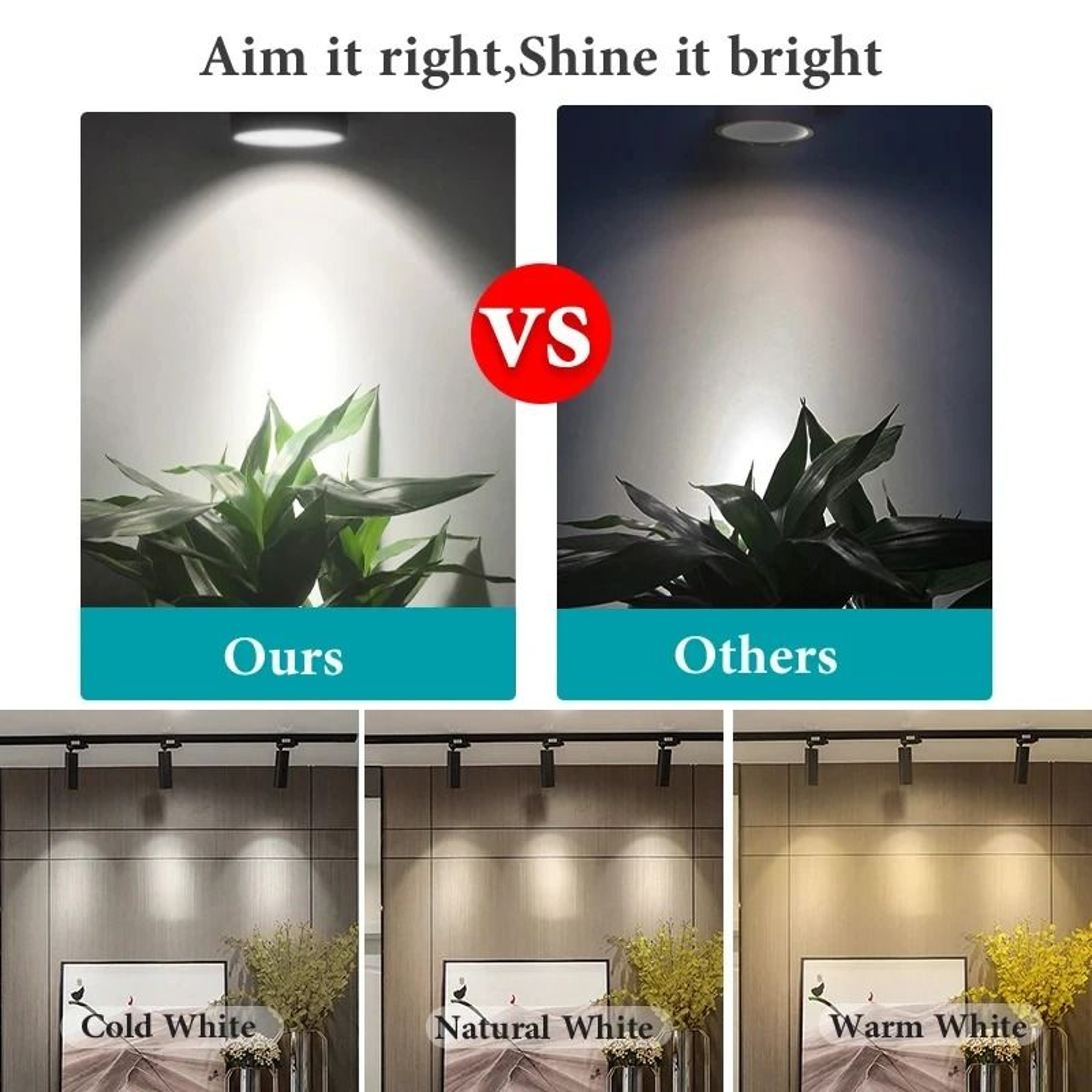 LED Track Light Set Spotlight Track Lamp 220V Shop Rail 30W Spot Lights Clothing Store Luminaire 4