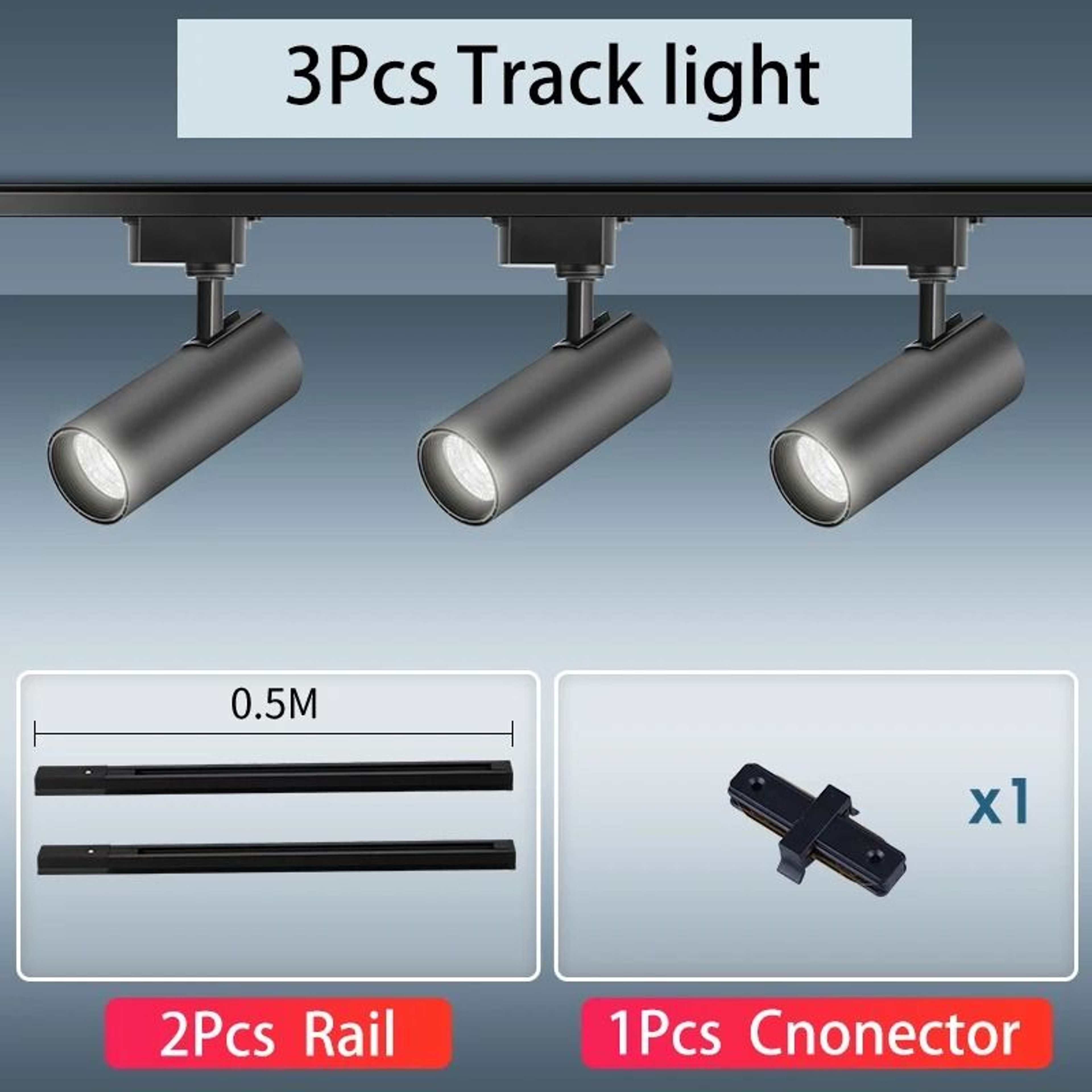 LED Track Light Set Spotlight Track Lamp 220V Shop Rail 30W Spot Lights Clothing Store Luminaire 13