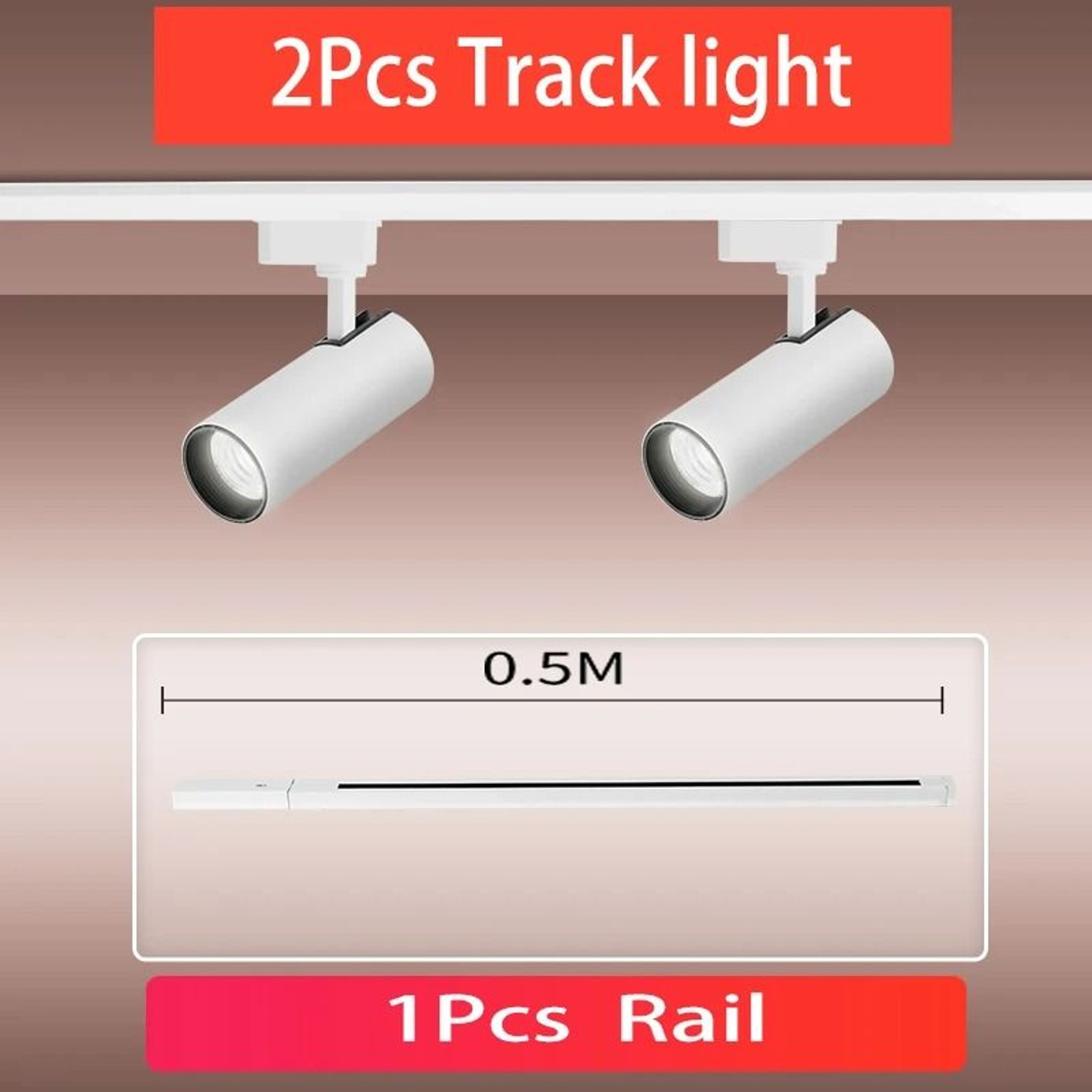 LED Track Light Set Spotlight Track Lamp 220V Shop Lighting Rail 30W Spot Lights 10
