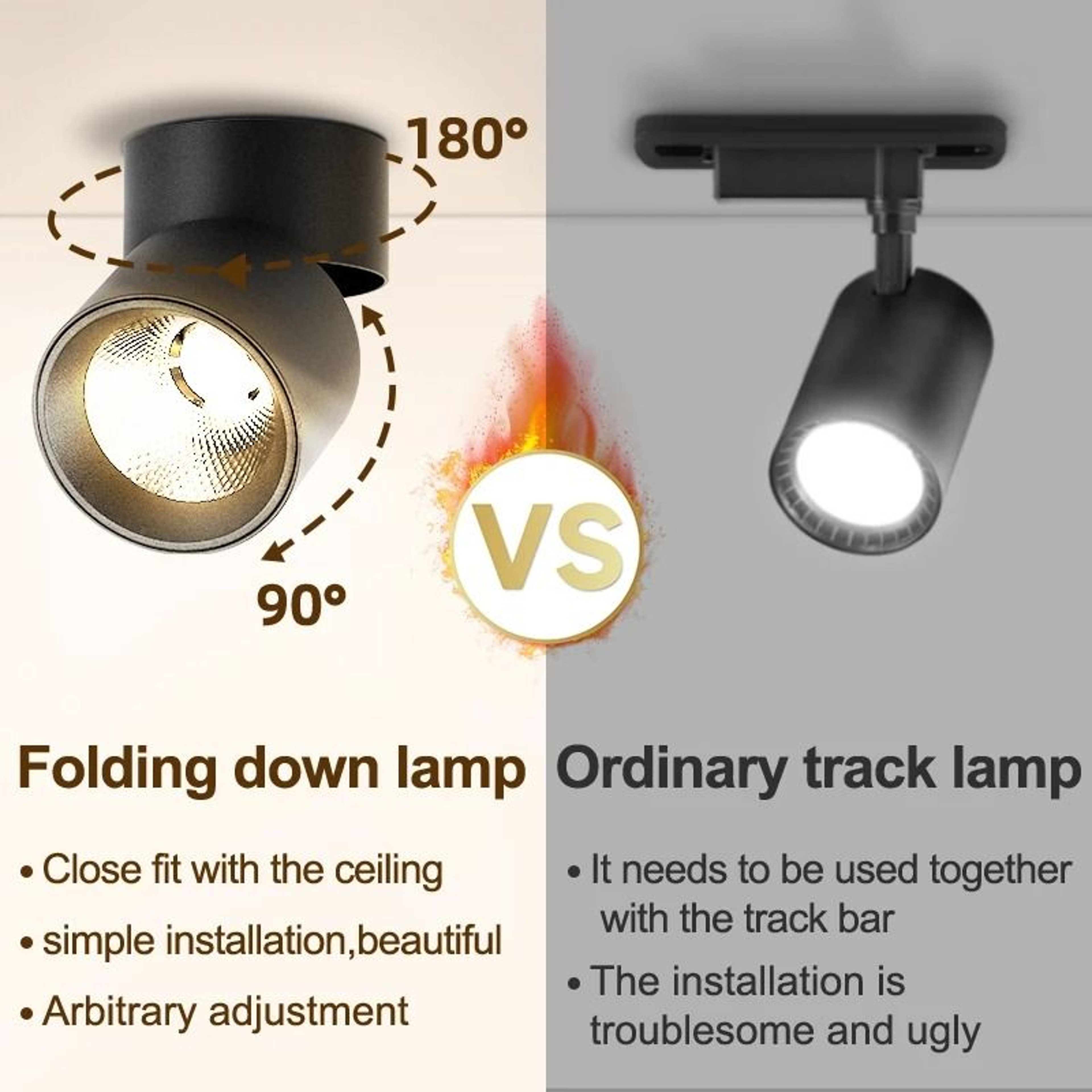 Modern LED Ceiling Downlight IP44 Waterproof Spotlight Kitchen Bathroom Entrance Lamp 1