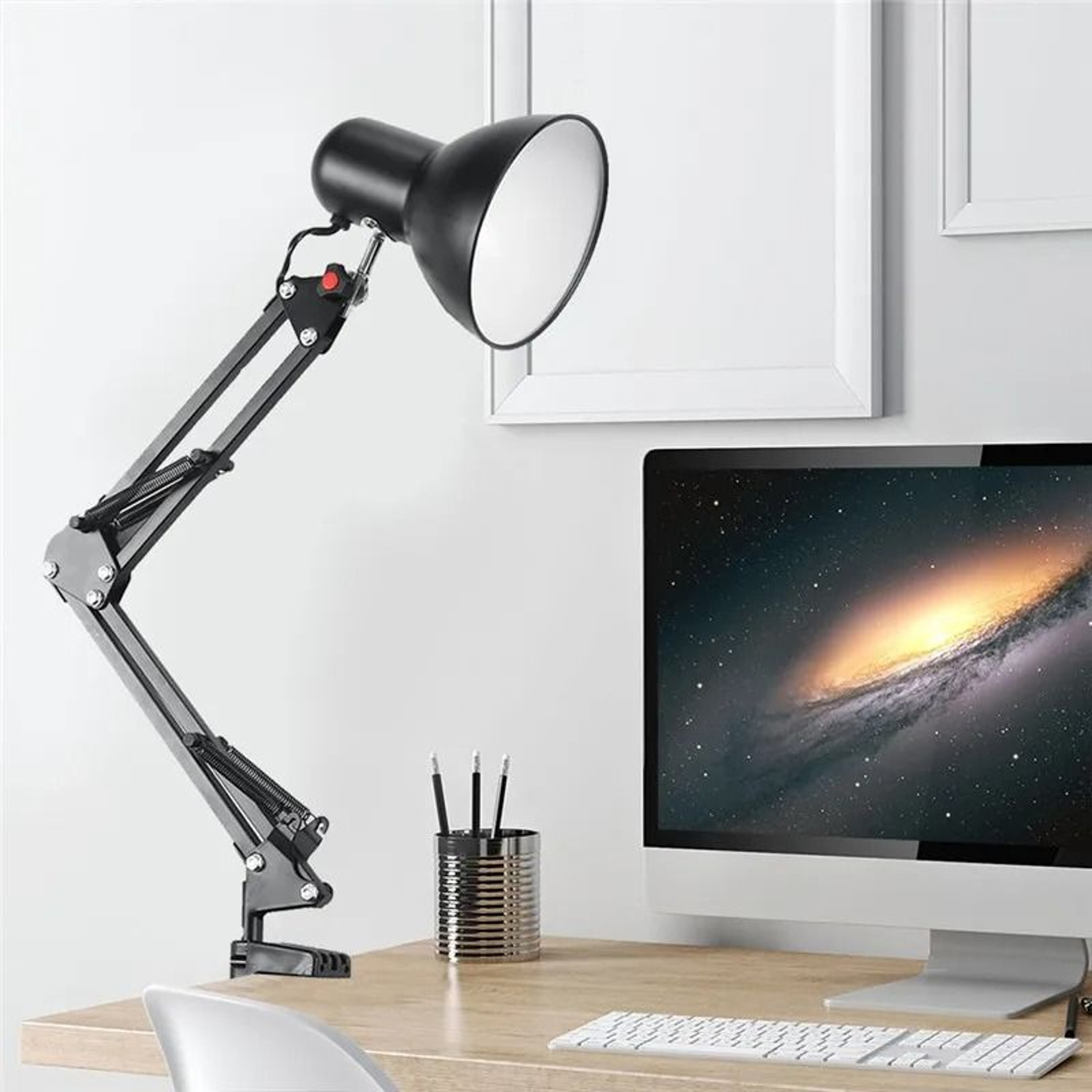 Flexible Swing Arm Desk Lamp Clamp Mount Adjustable Architect Task Light Office Studio Table Fixtur 1