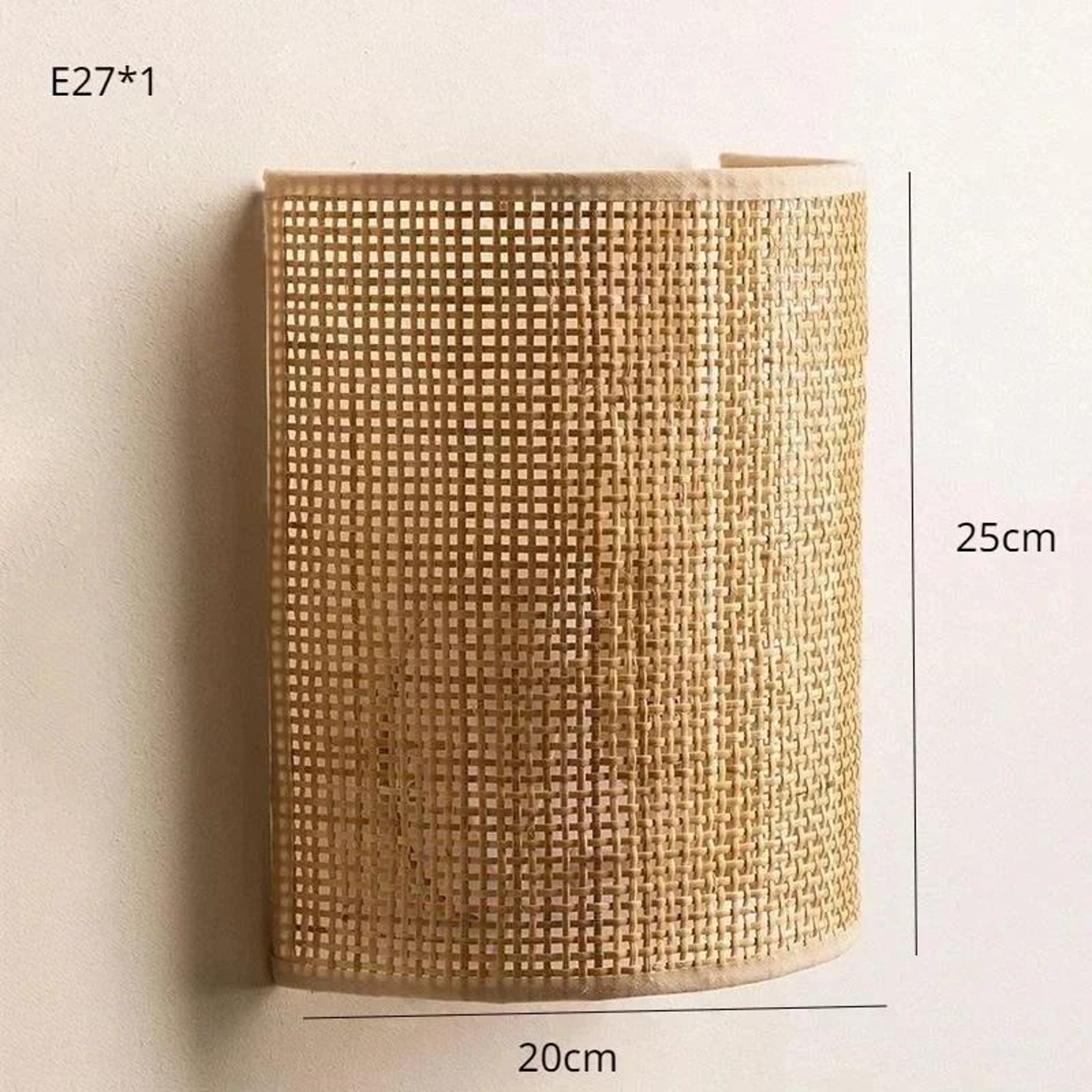 Handmade Rattan Wall Lamp Bohemian Woven Sconce Bedroom Bedside Corridor Living Decor Fixture 4