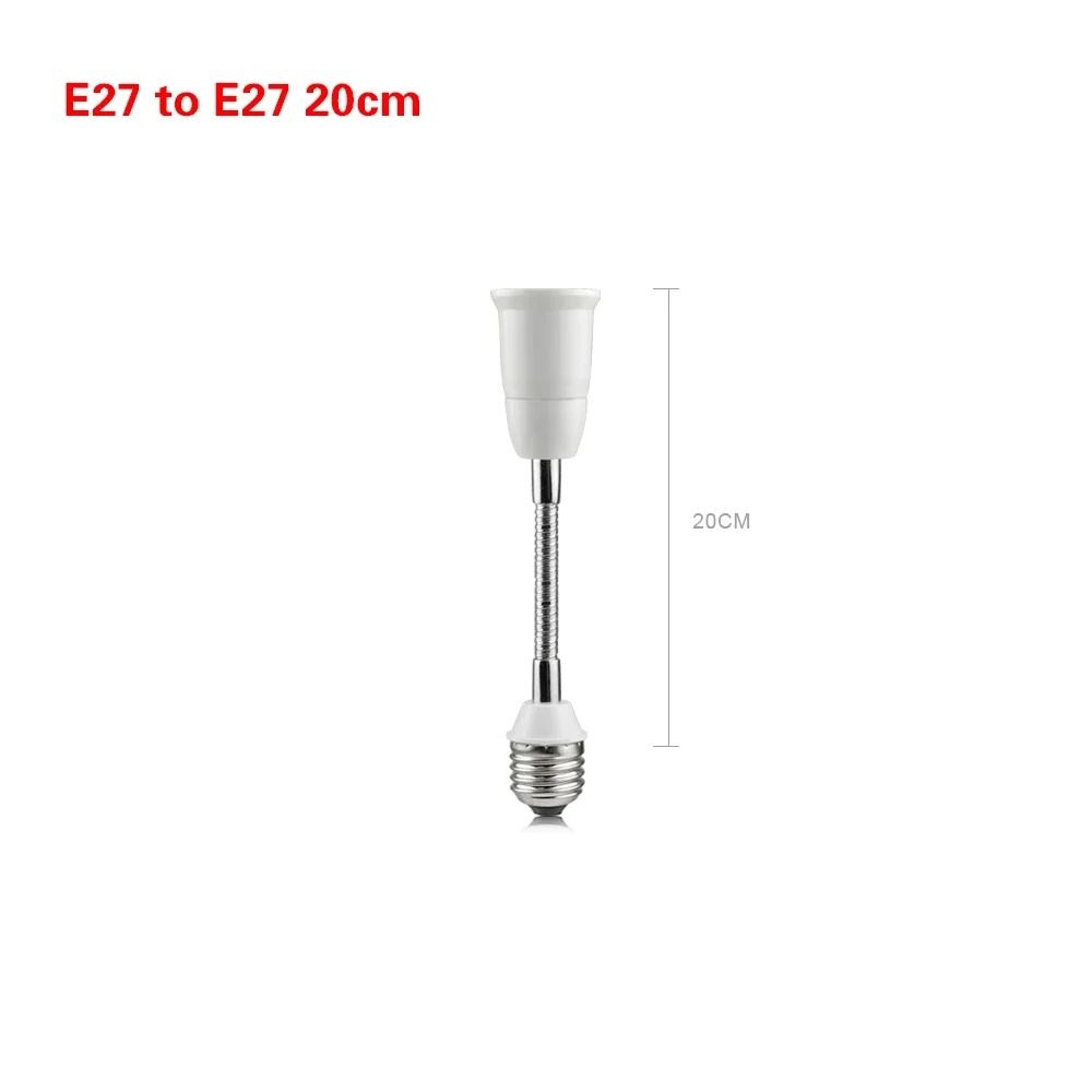 Flexible Extension Adapter Threaded Screw Bulb Socket Converter Adjustable Gooseneck Lamp Holder 7