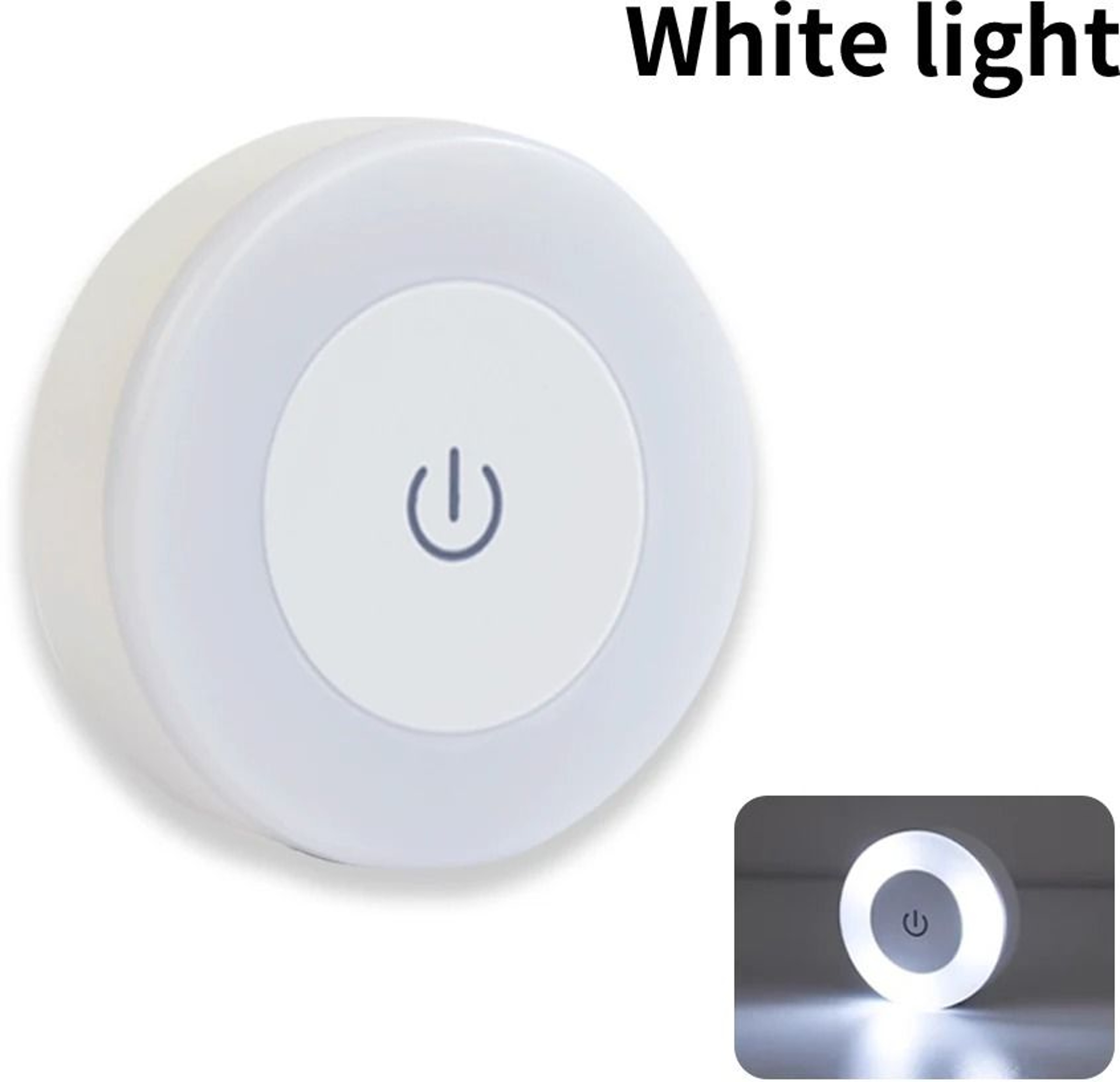 Touch Dimming LED Night Light USB Rechargeable Puck Lamp Wireless Cabinet Wardrobe Staircase Light 8