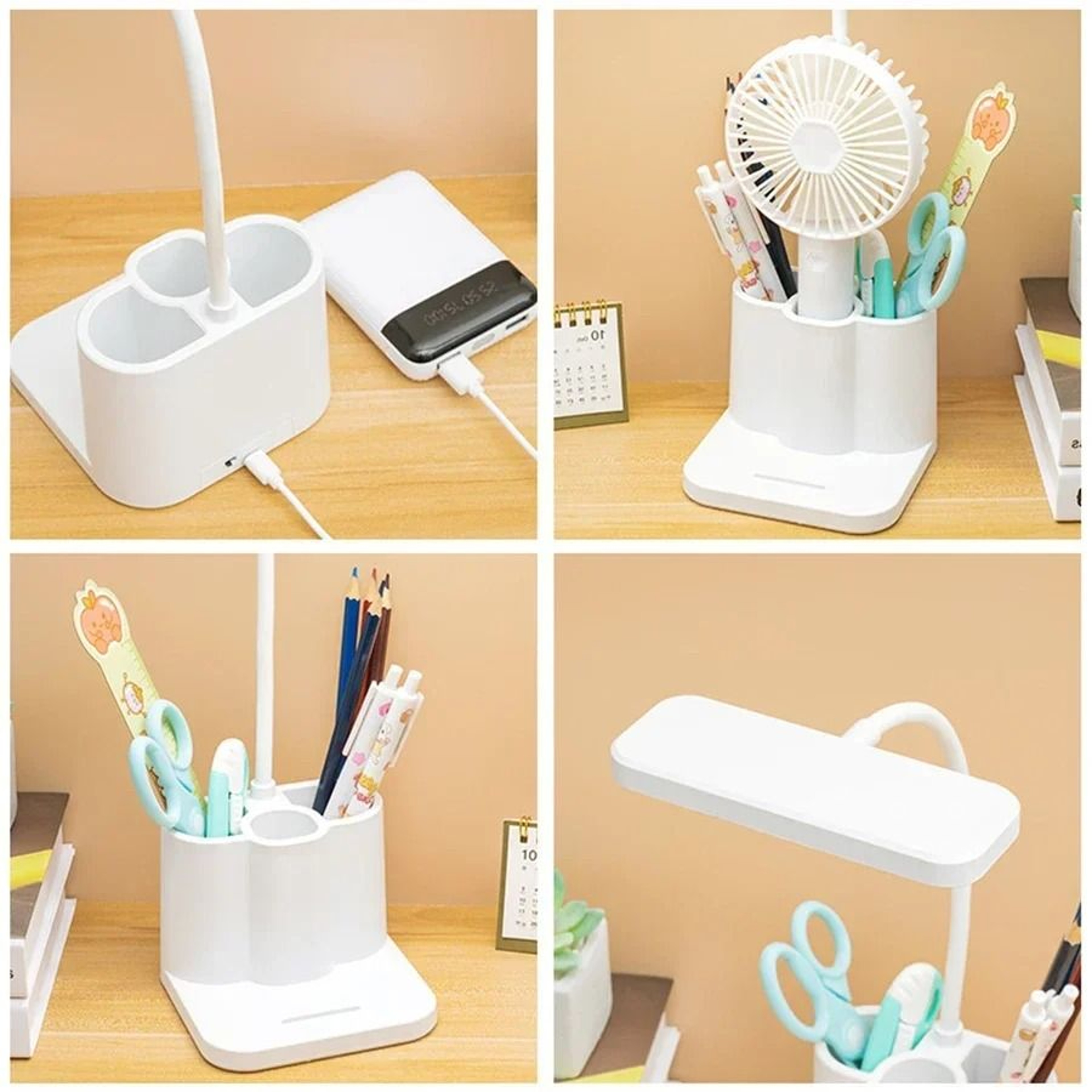 Rechargeable Eye Protection LED Desk Lamp Long Life Battery Stepless Dimming Touch Bedside Study Li 5
