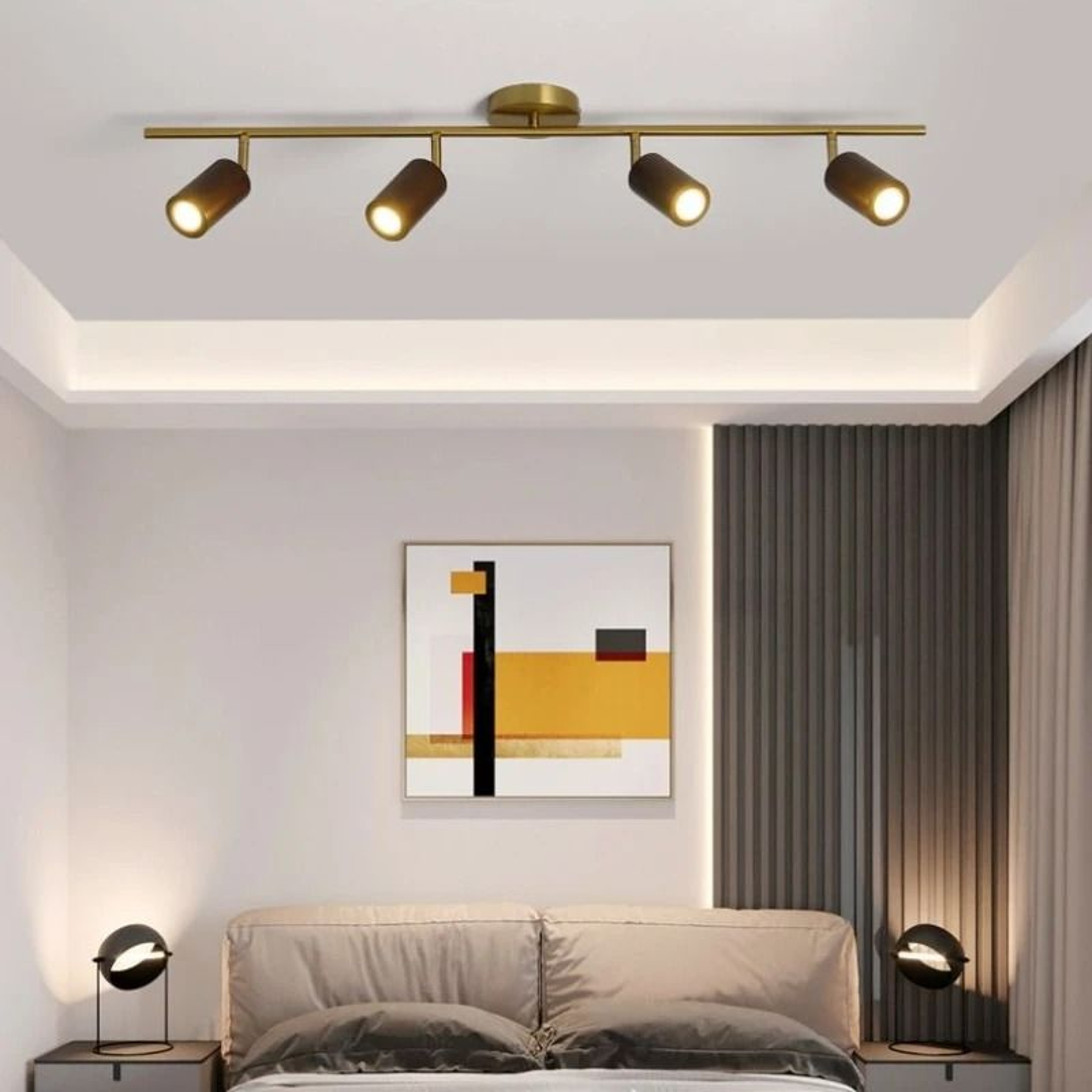 Minimalist Wooden Ceiling Spotlight Rotatable Indoor Commercial Living Room Accent Fixture 2