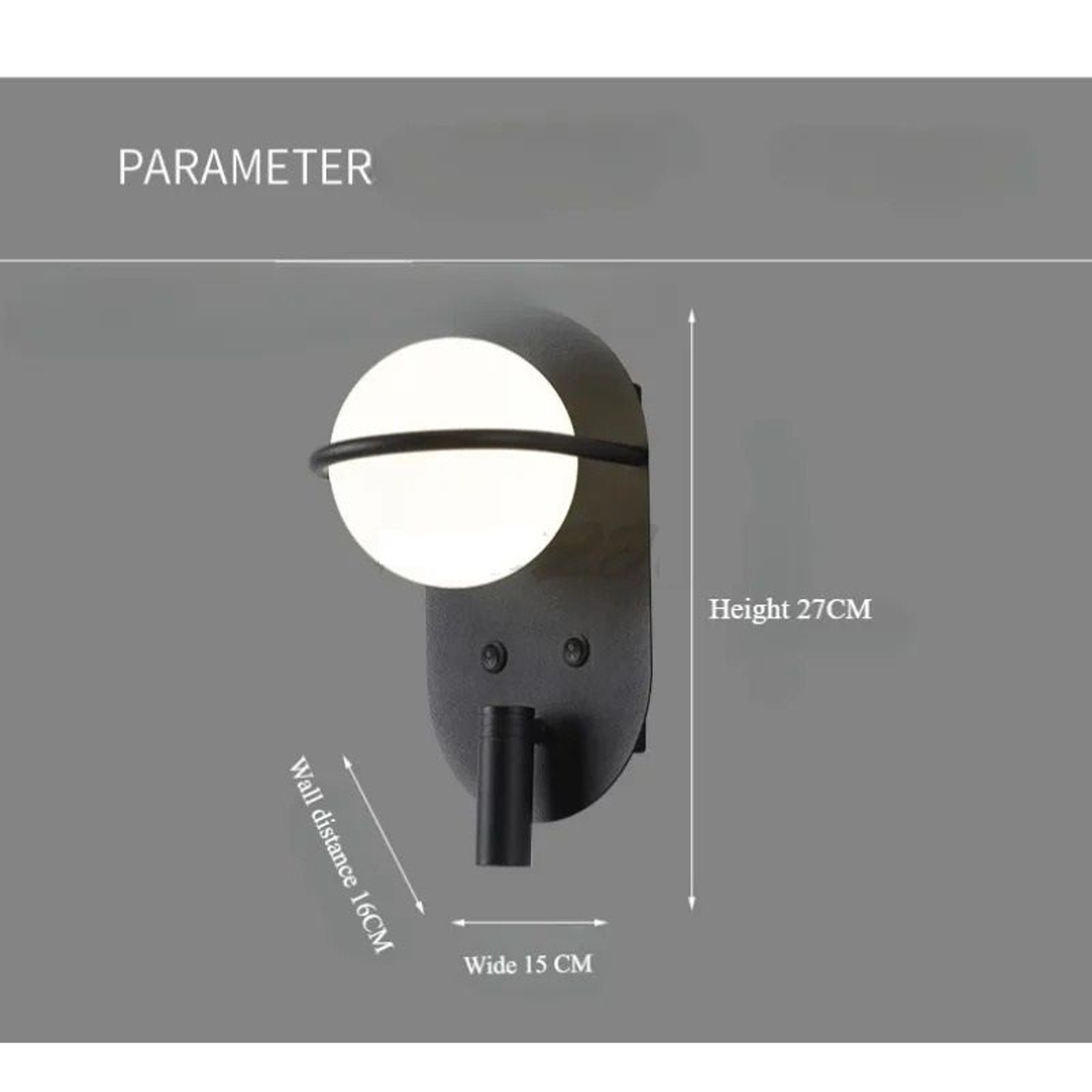 Minimalist Geometric LED Wall Lamp Creative Bedside Sofa Background Sconce 3