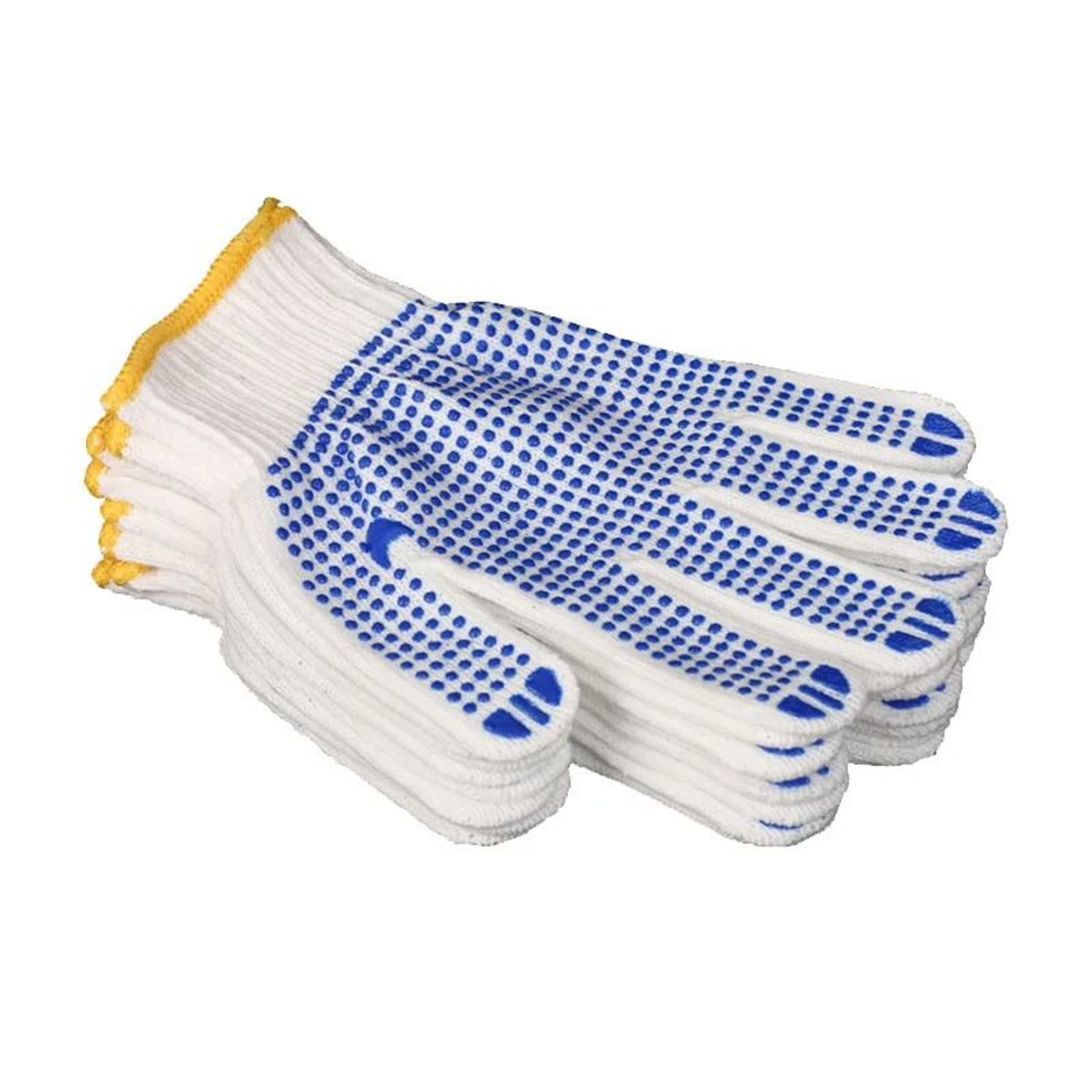 Anti Slip Wear Resistant Construction Work Gloves Elastic Rubber Dot Grip 30 Pairs Bulk Pack 4