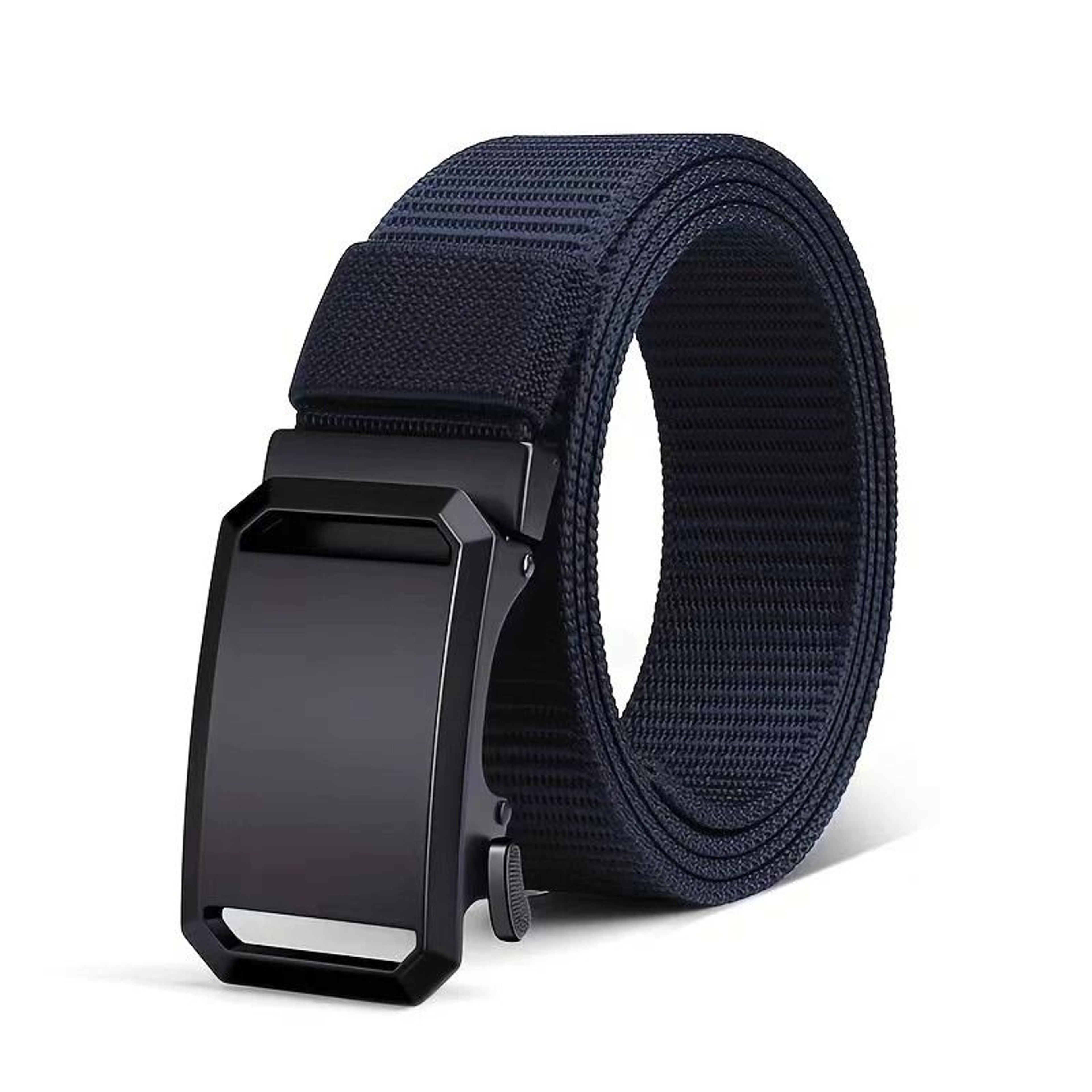 Heavy Duty Canvas Tactical Waist Belt Automatic Lock Buckle Outdoor Workwear Strap 8