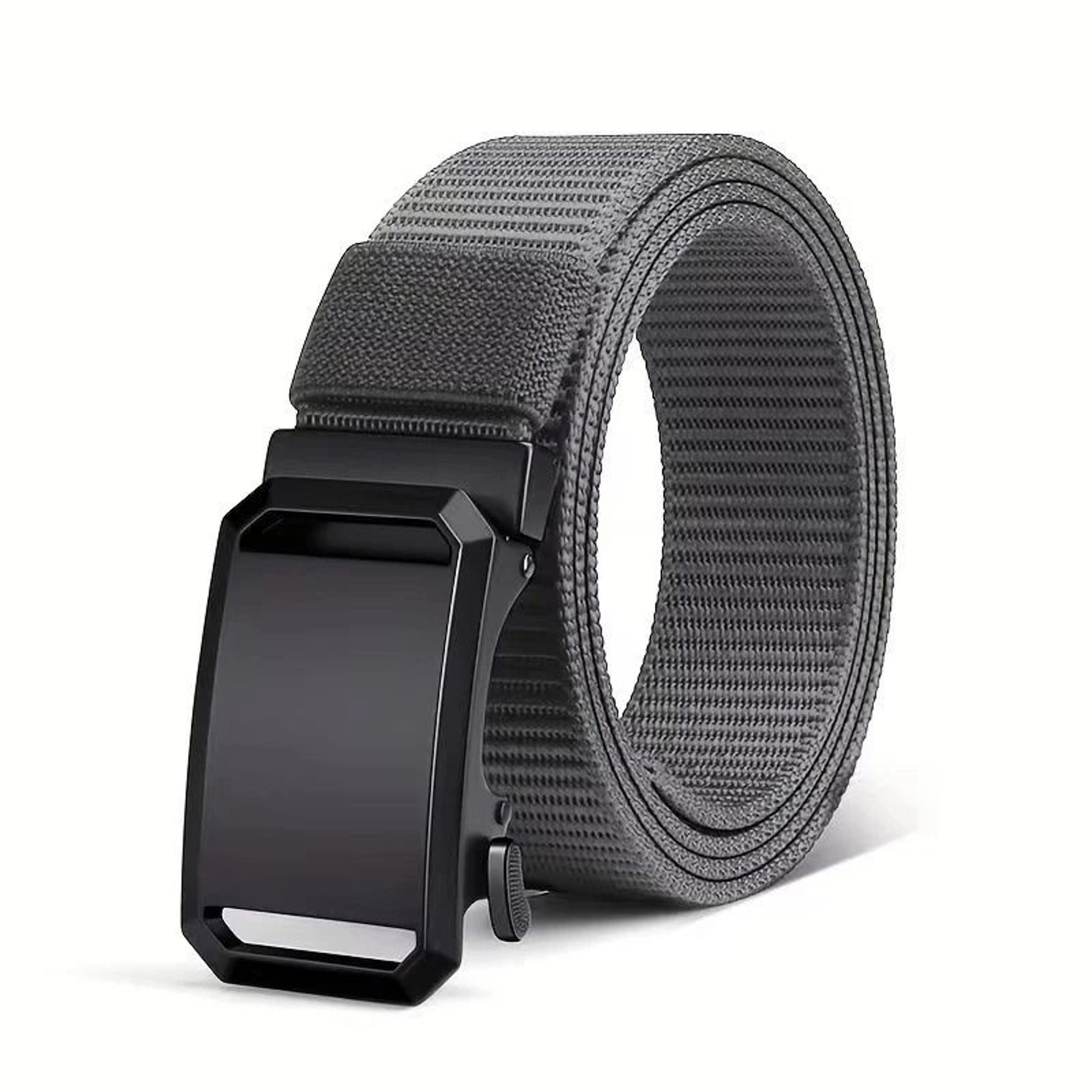 Heavy Duty Canvas Tactical Waist Belt Automatic Lock Buckle Outdoor Workwear Strap 9