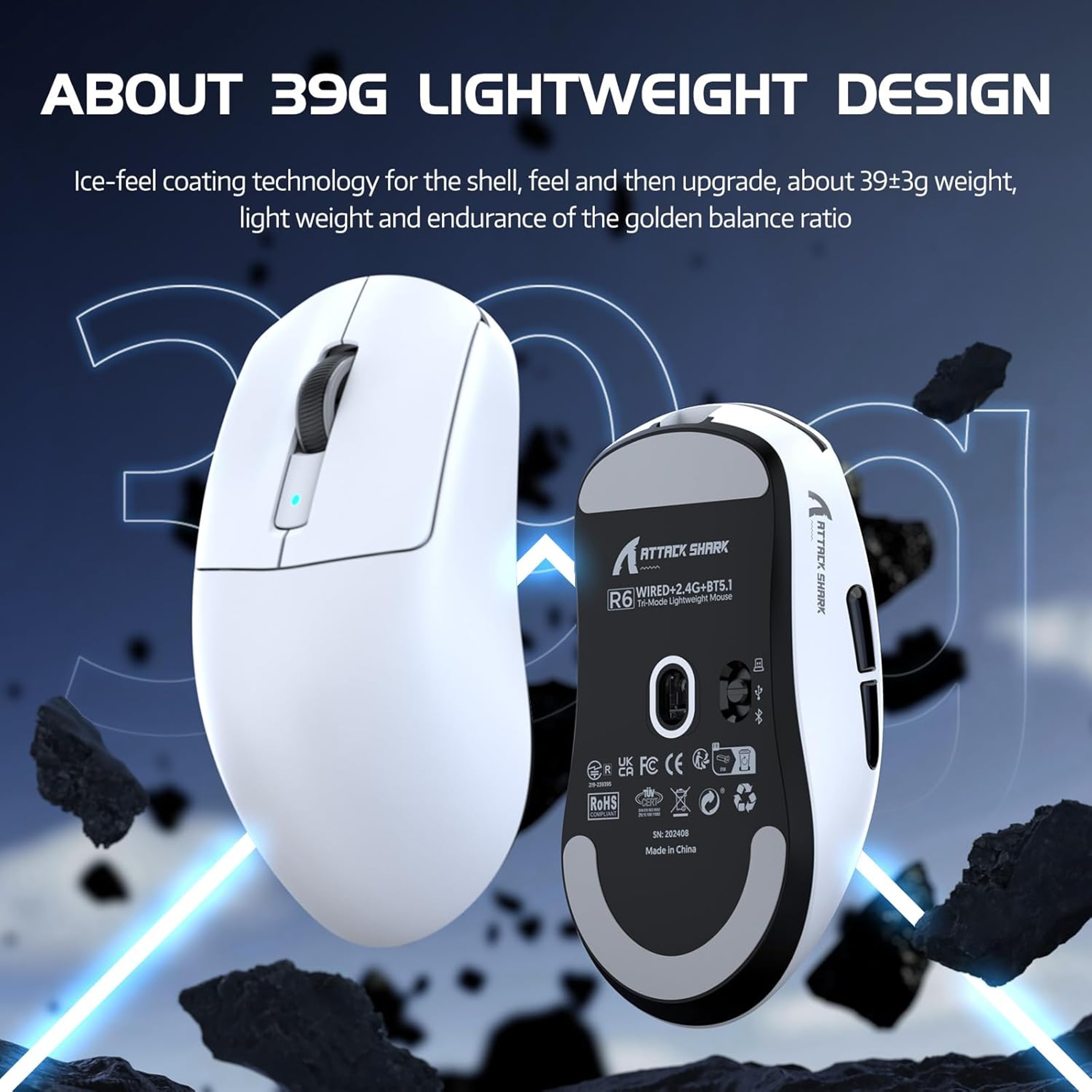 Lightweight Wireless Gaming Mouse 3