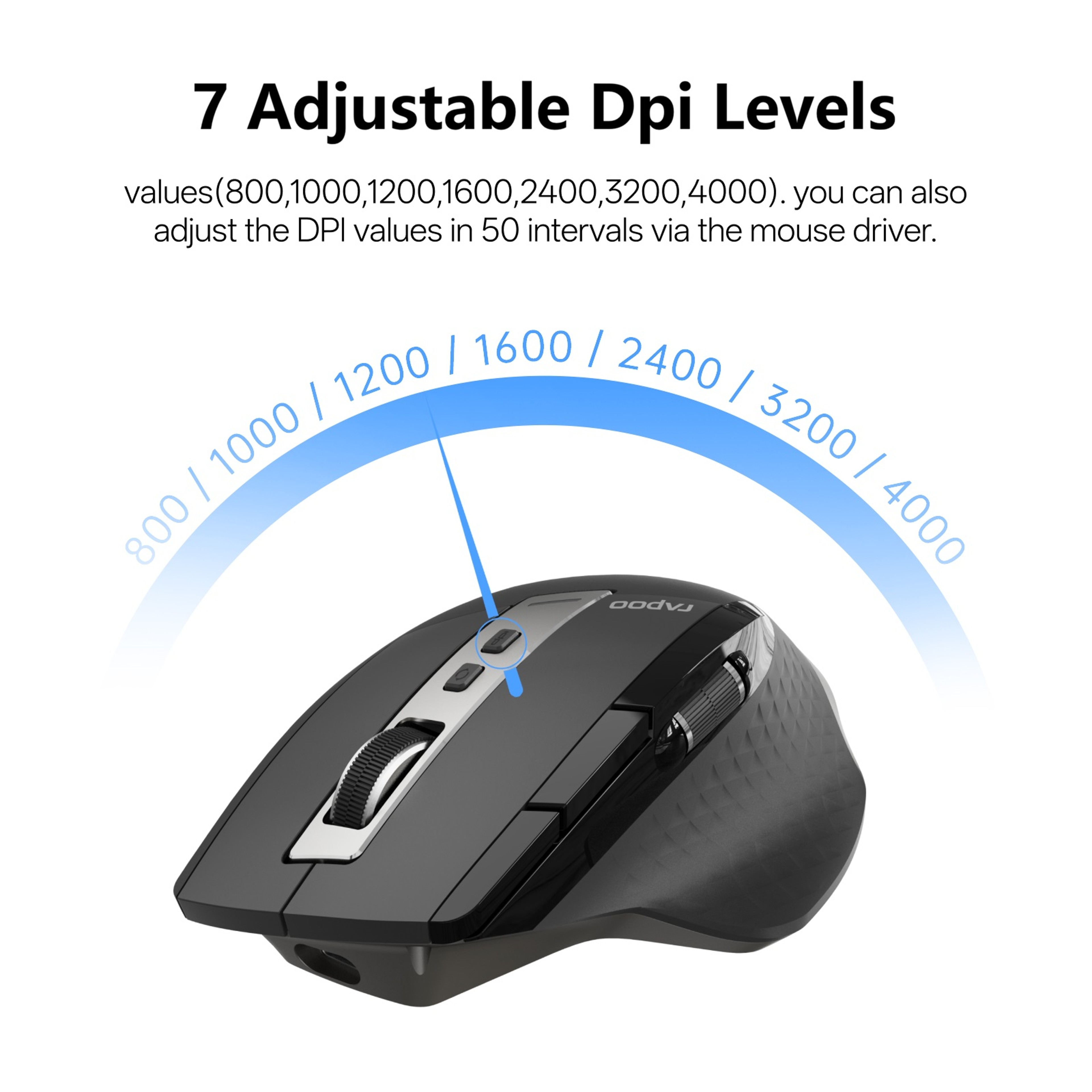 Ergonomic Wireless Mouse DPI Multi Device Bluetooth Mouse – view 5