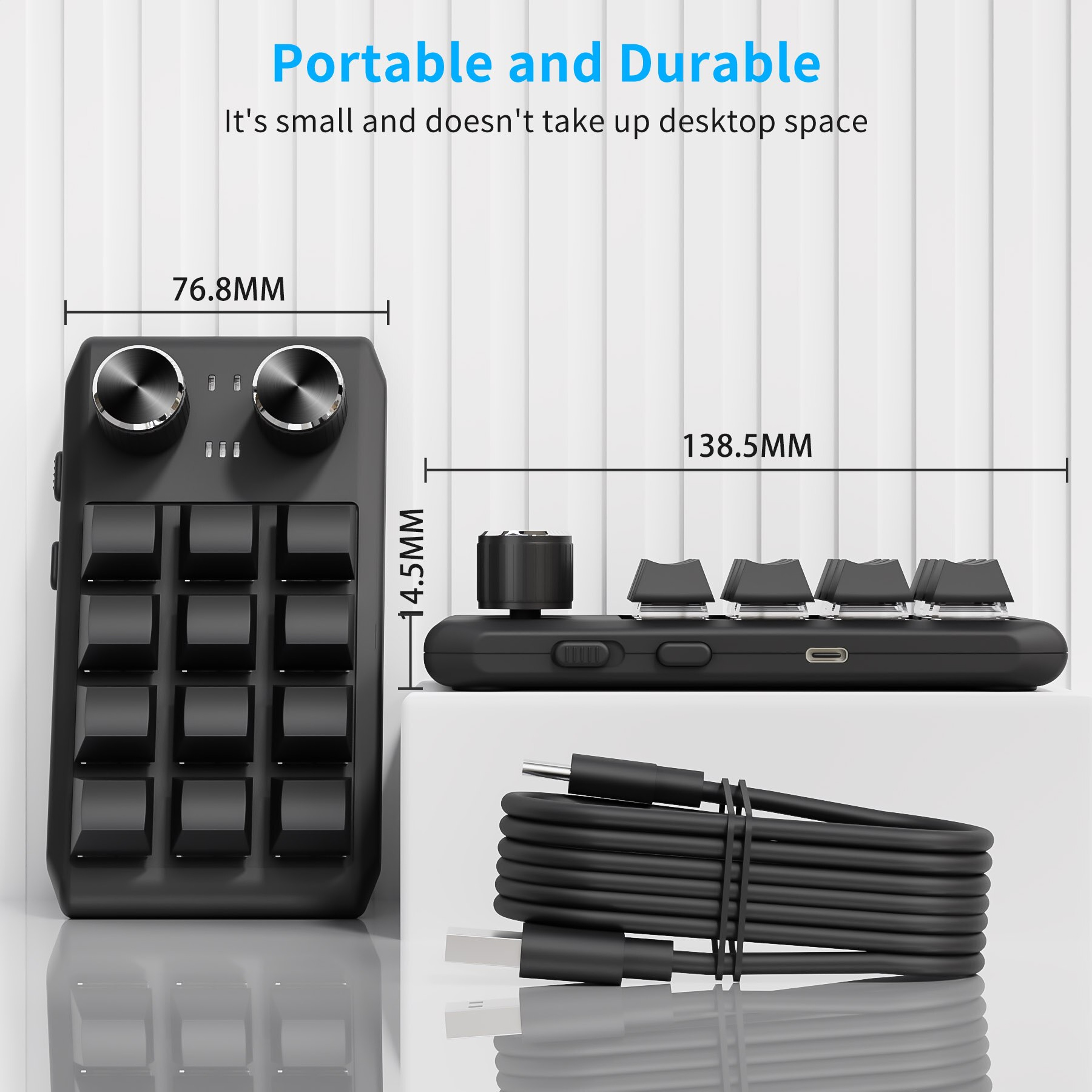 Key Programmable Macropad With Bluetooth RGB And Dual Knobs 5