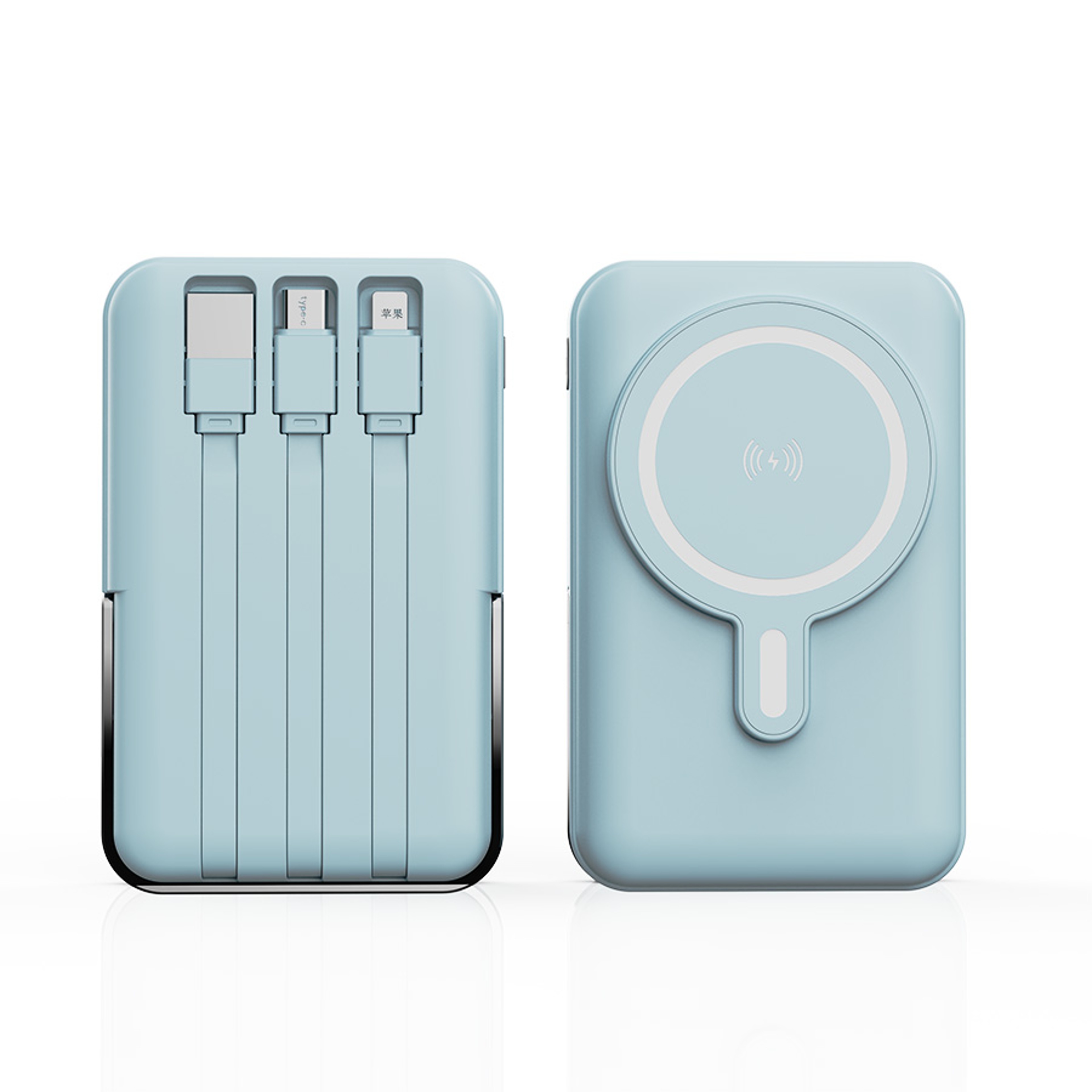 Magnetic Wireless Power Bank Fast Charger With Foldable Stand 3
