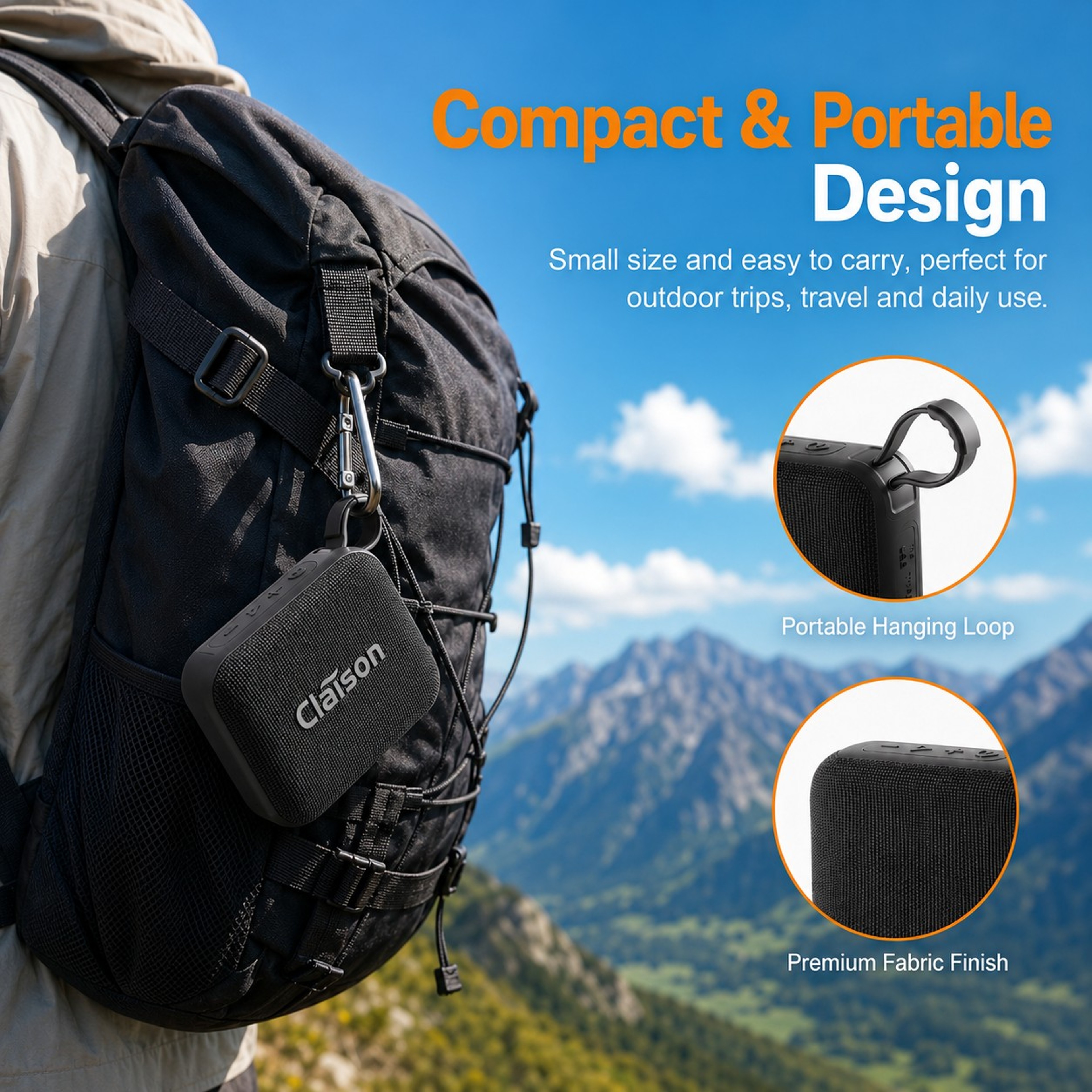 Portable Bluetooth Speaker Mini BT Deep Bass TWS Outdoor Speaker 2