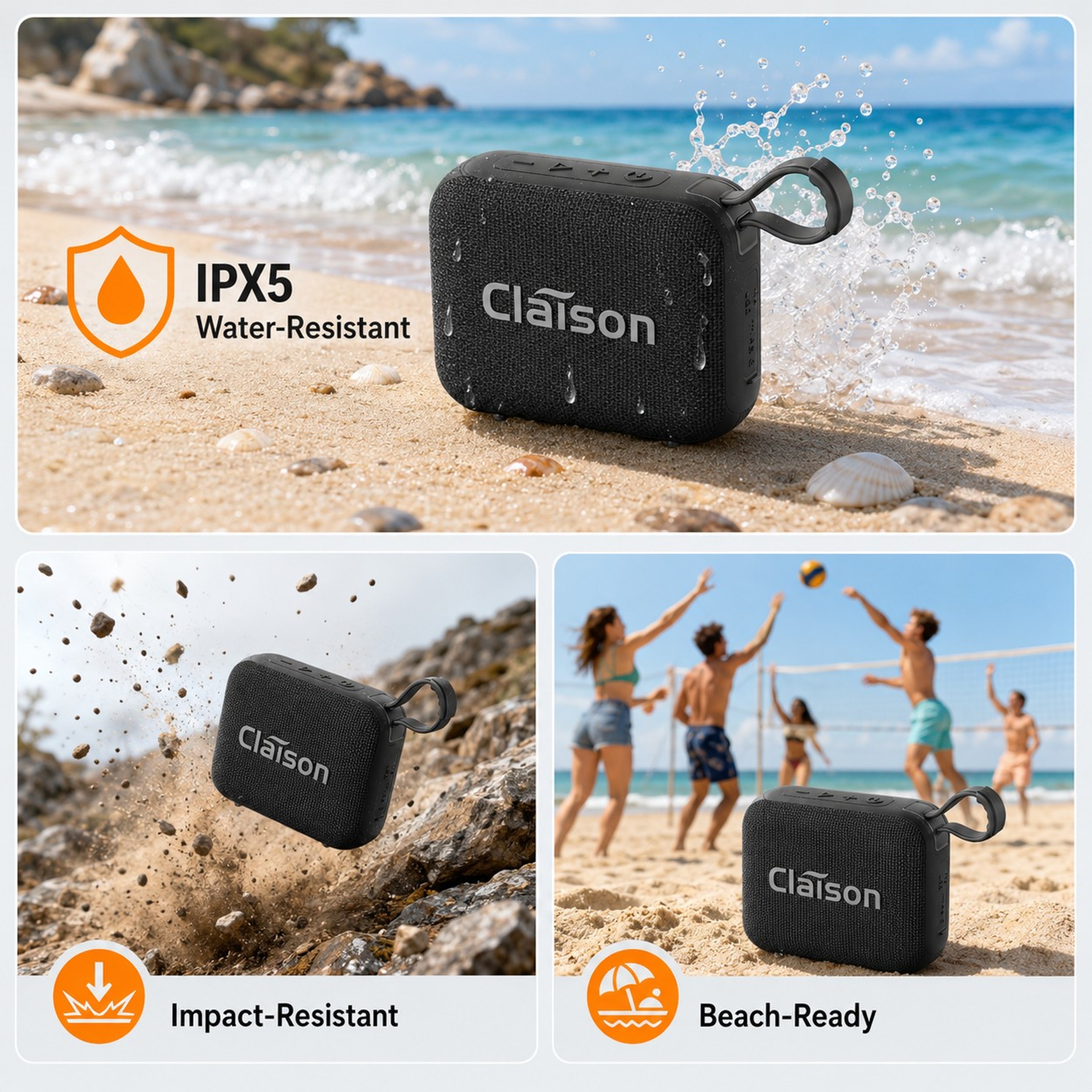 Portable Bluetooth Speaker Mini BT Deep Bass TWS Outdoor Speaker 4