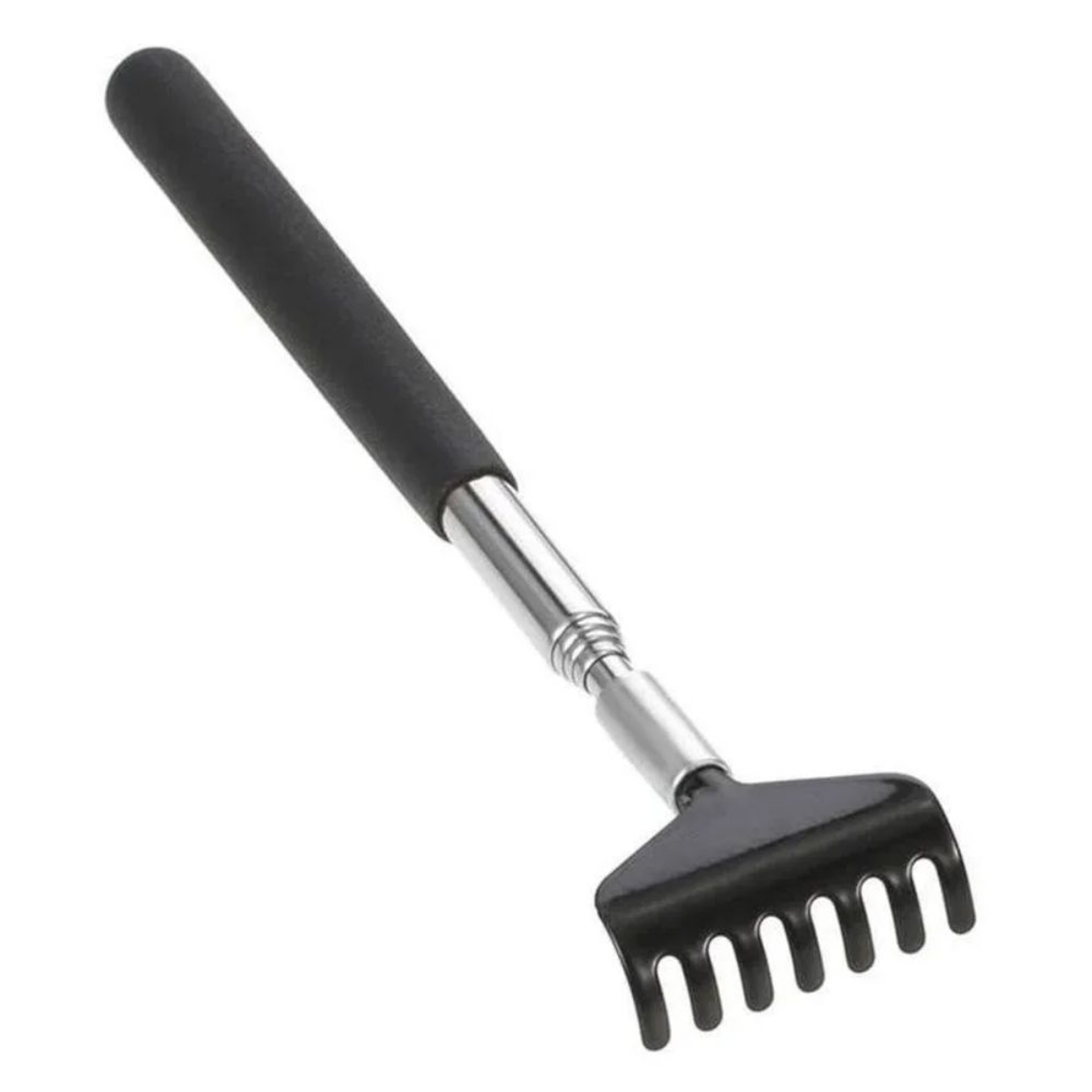 Telescopic Stainless Steel Back Scratcher With Carrying Bag 0