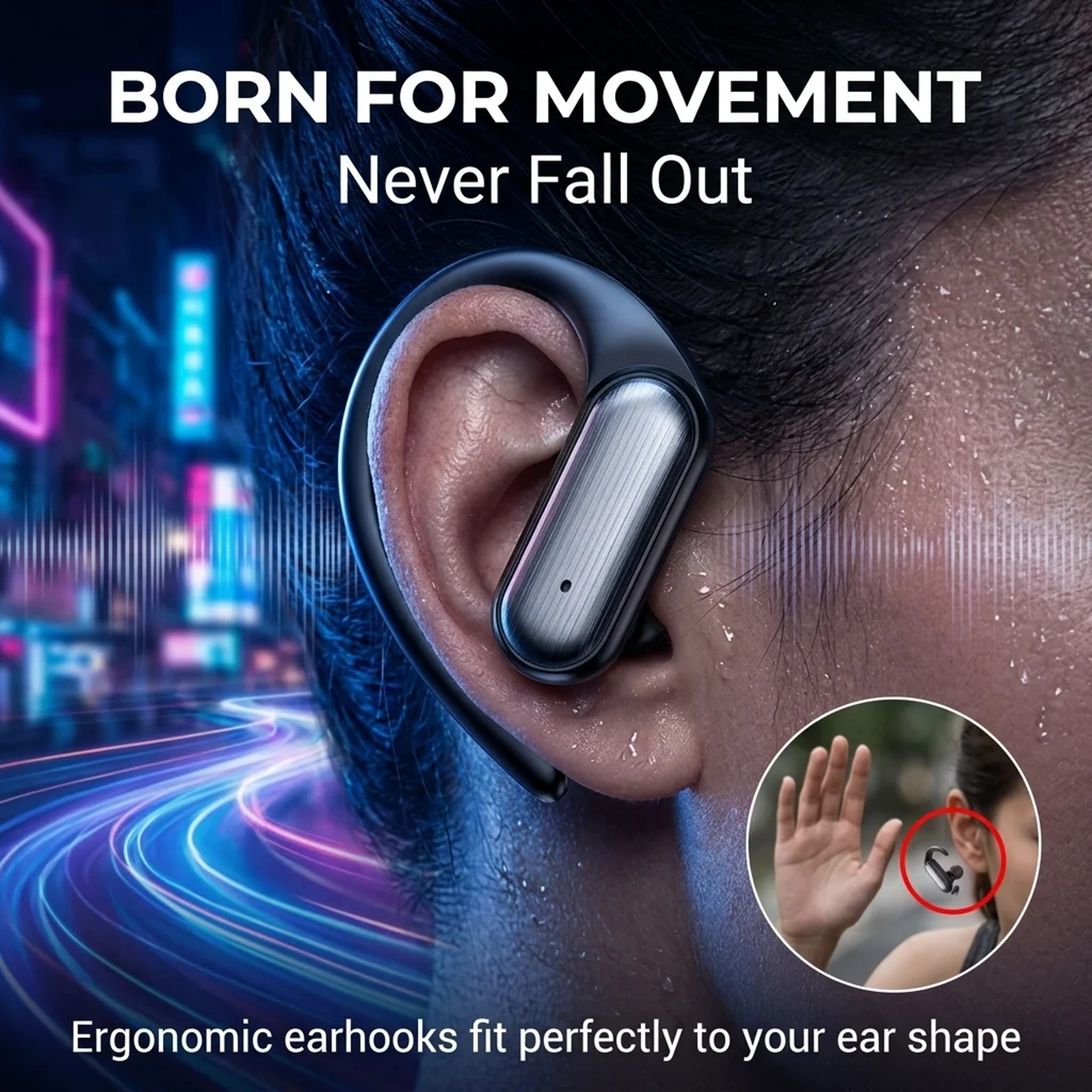 Wireless Bluetooth Earbuds With HD Stereo Sound Touch Control And Sweat Resistant Design 7
