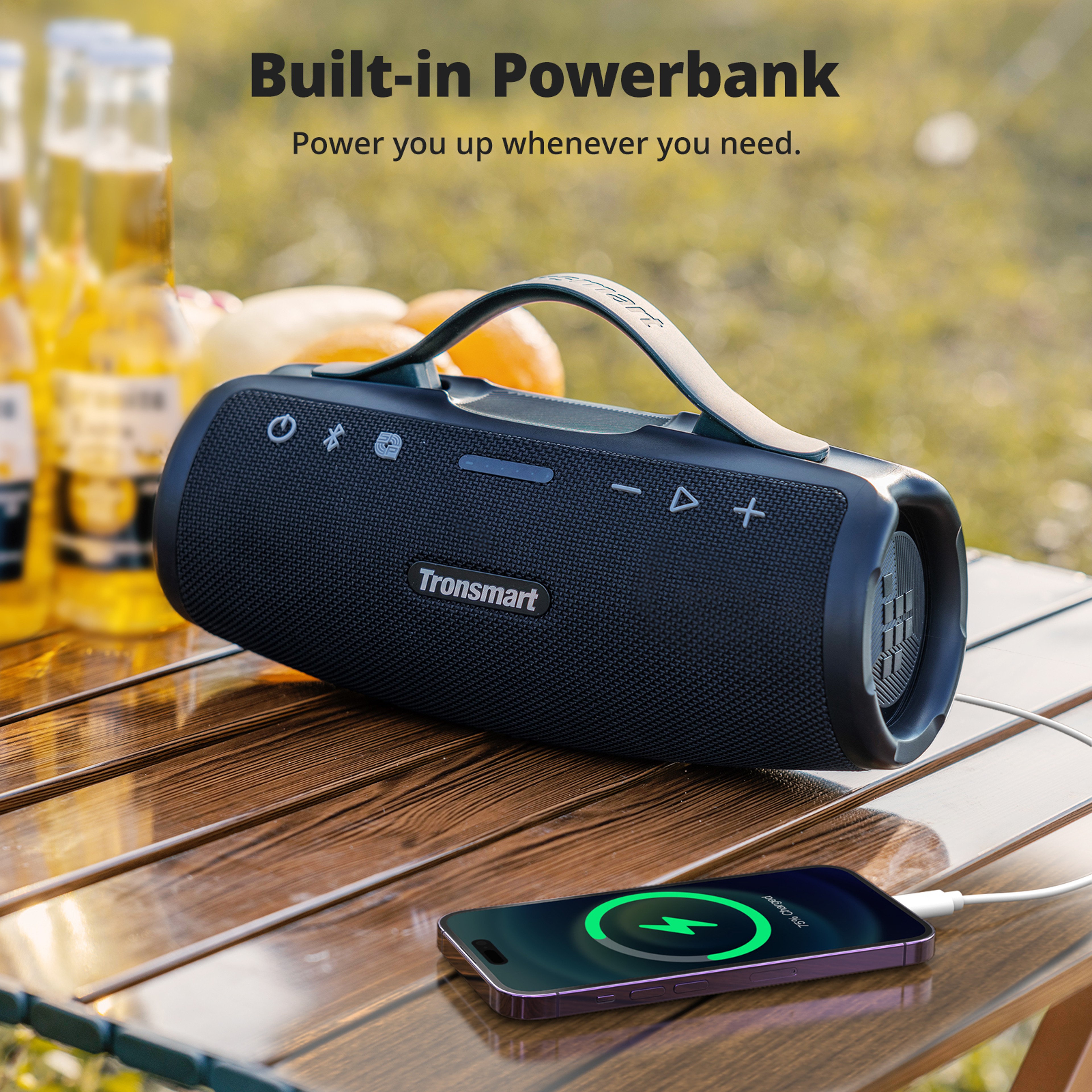 Tronsmart Mirtune Waterproof Portable Bluetooth Speaker With Power Bank 5