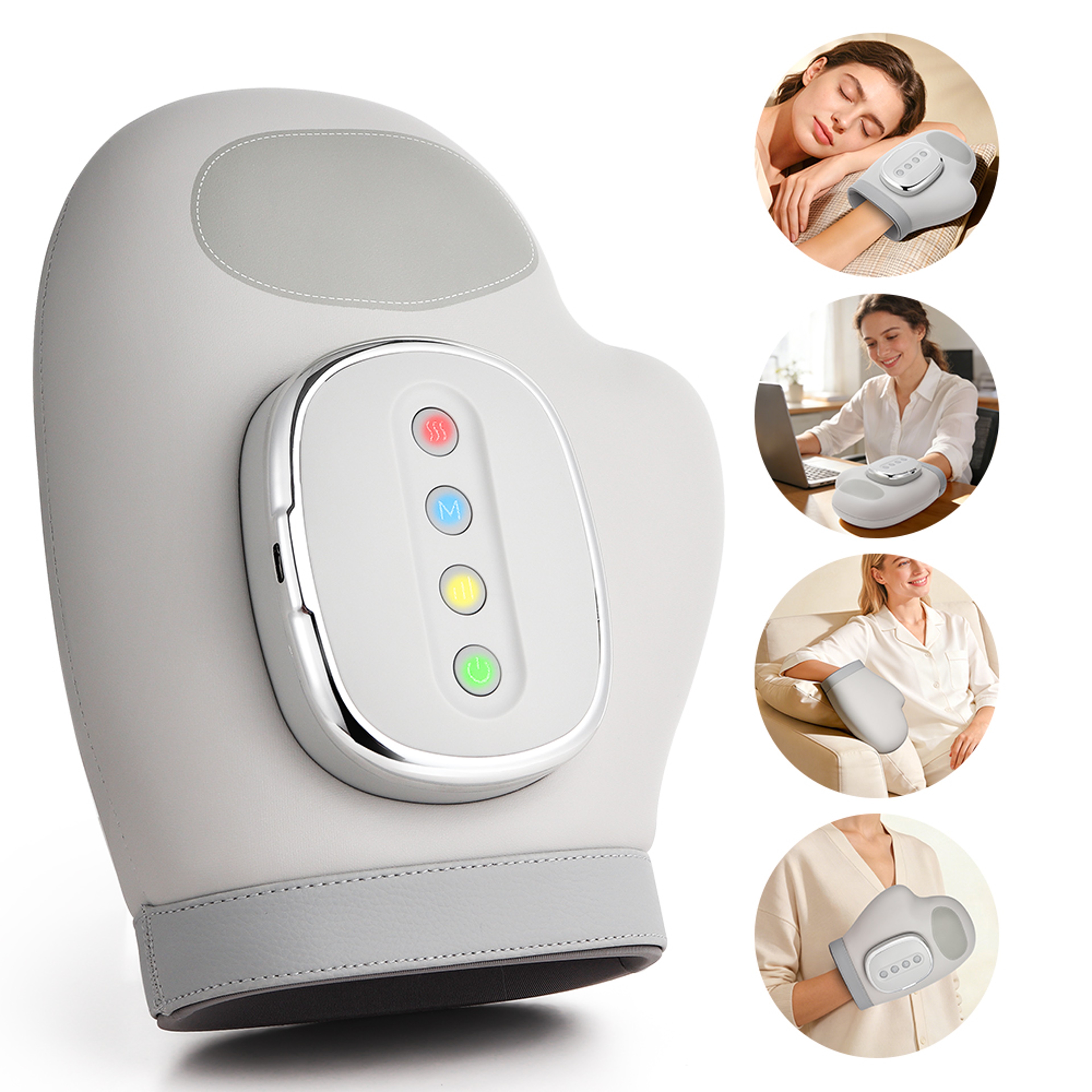 Electric Hand Massager Air Compression Finger Palm Massage Glove 4