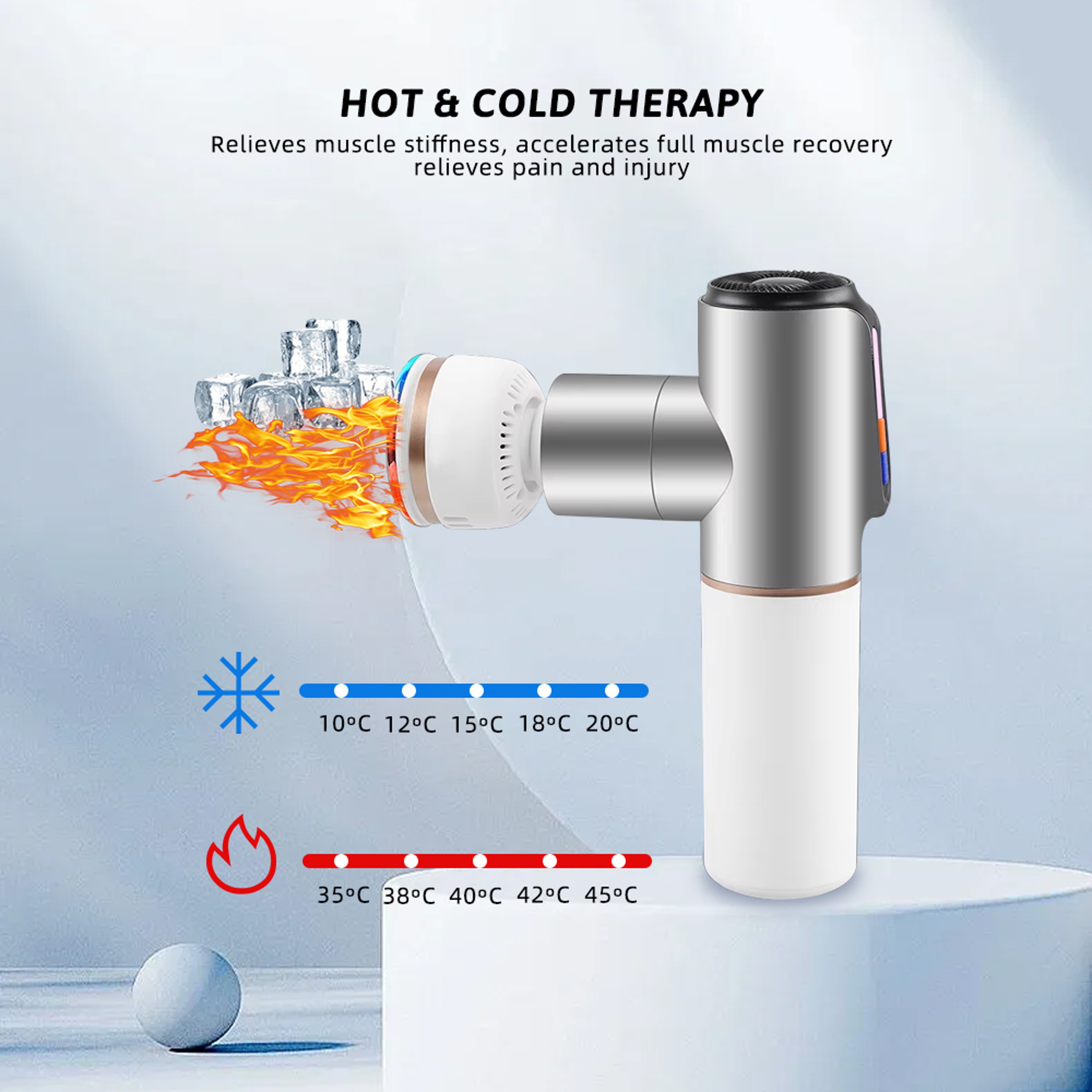 Professional Deep Tissue Massage Gun Dual Percussion Muscle Recovery Massager 5