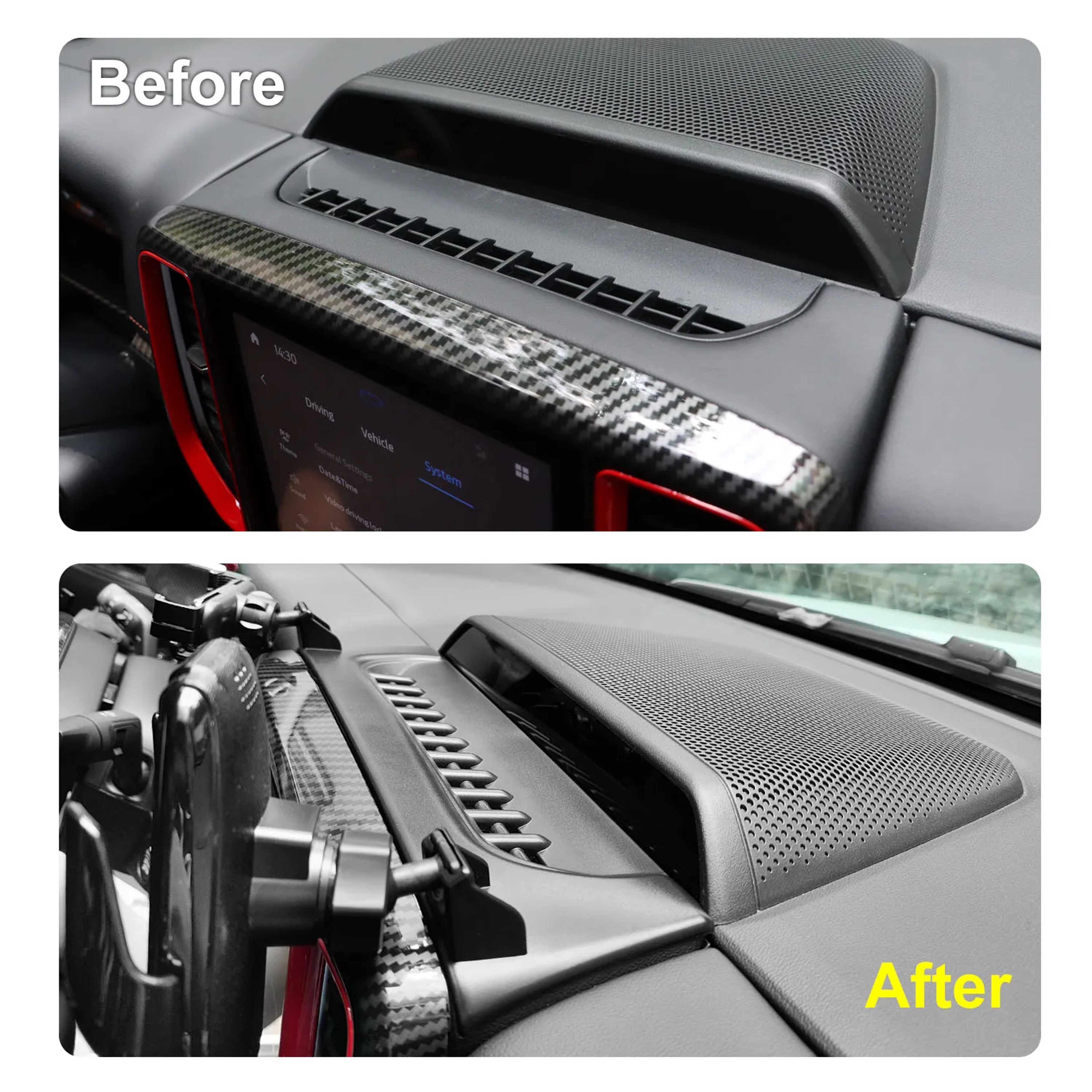 Ford Ranger Dashboard Phone Holder Secure Smartphone Mount 6
