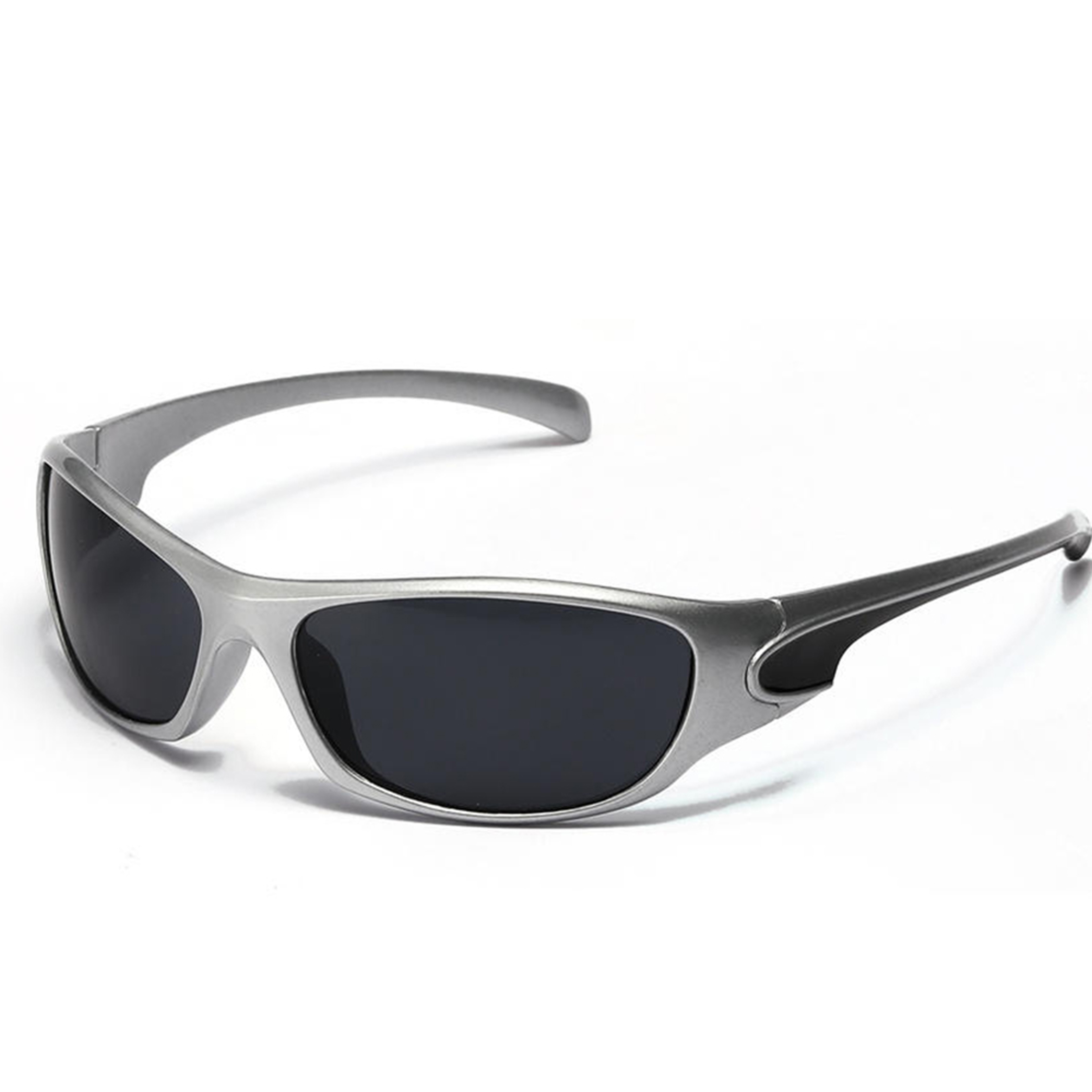 Silver Sunglasses Wraparound Sports Shades For Men And Women 5
