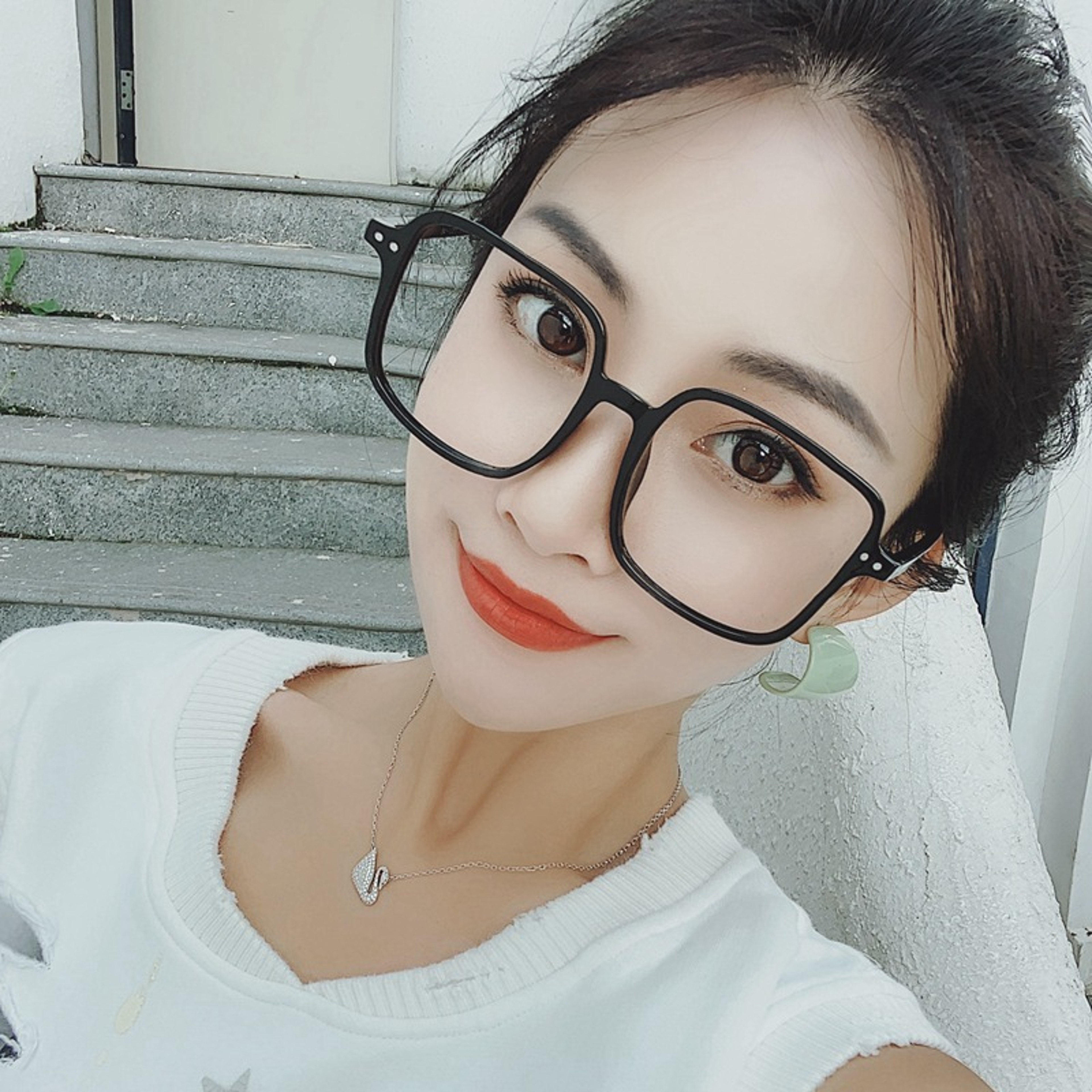 Oversized Square Blue Light Glasses Vintage Unisex Computer Eyewear 5