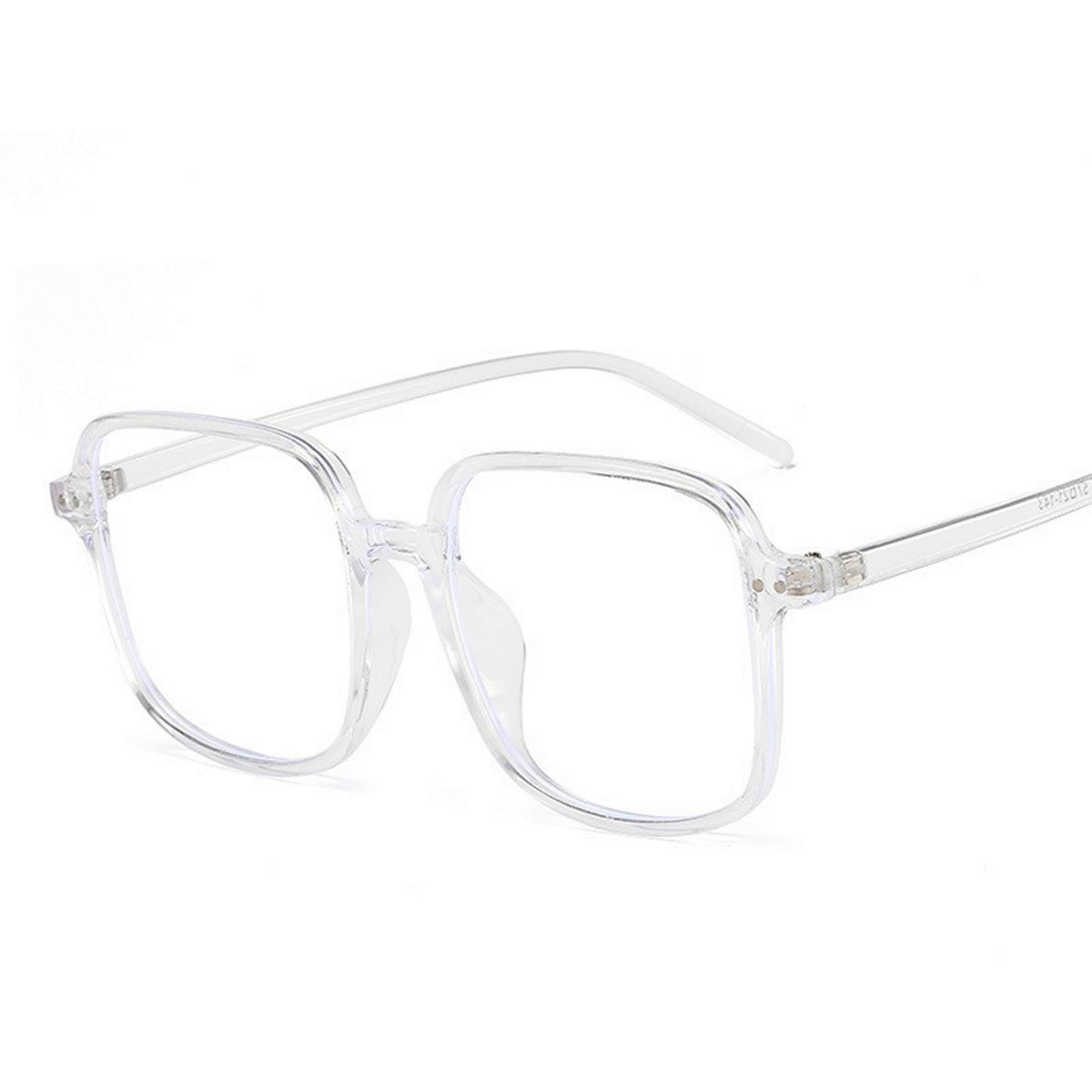 Oversized Square Blue Light Glasses Vintage Unisex Computer Eyewear 2