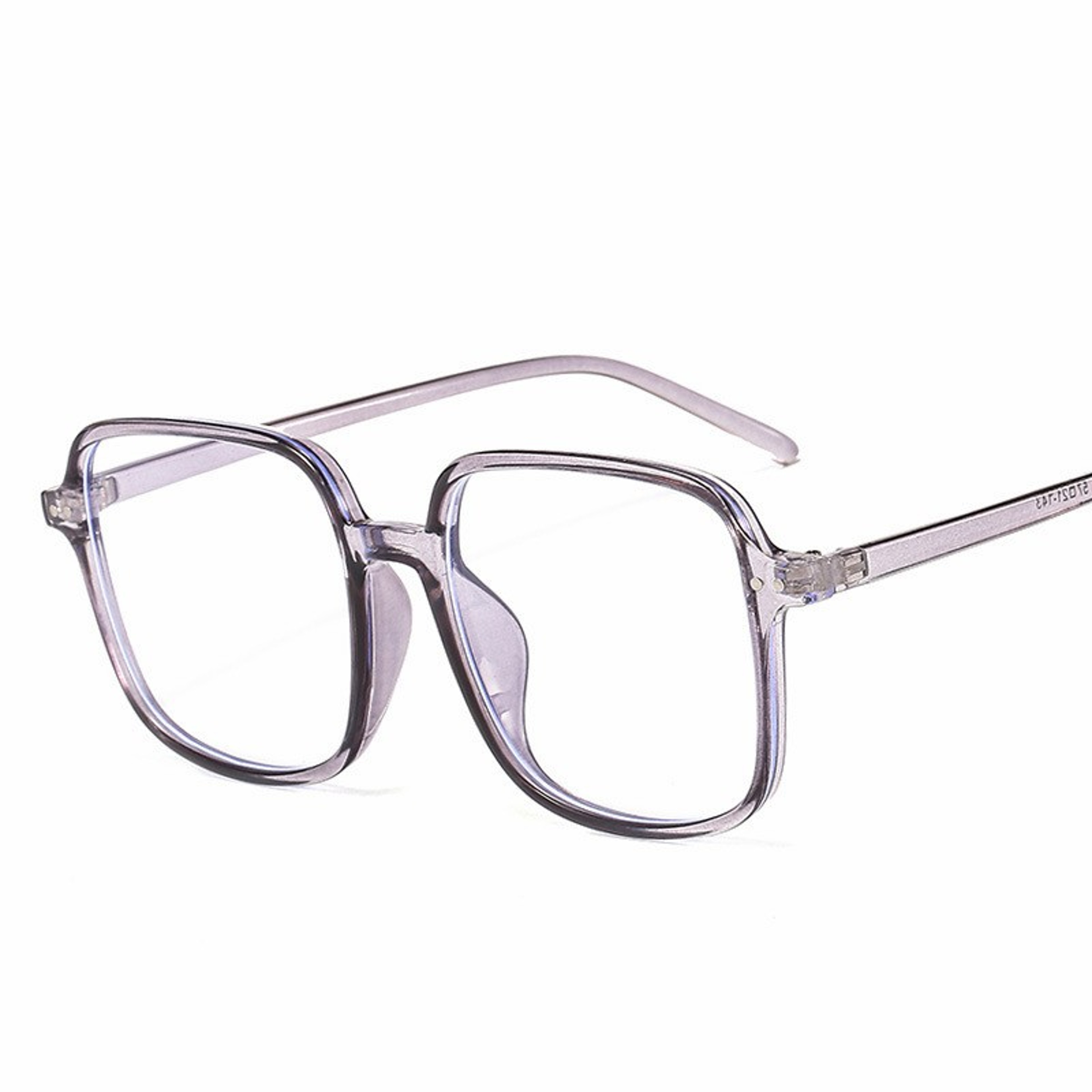 Oversized Square Blue Light Glasses Vintage Unisex Computer Eyewear 4