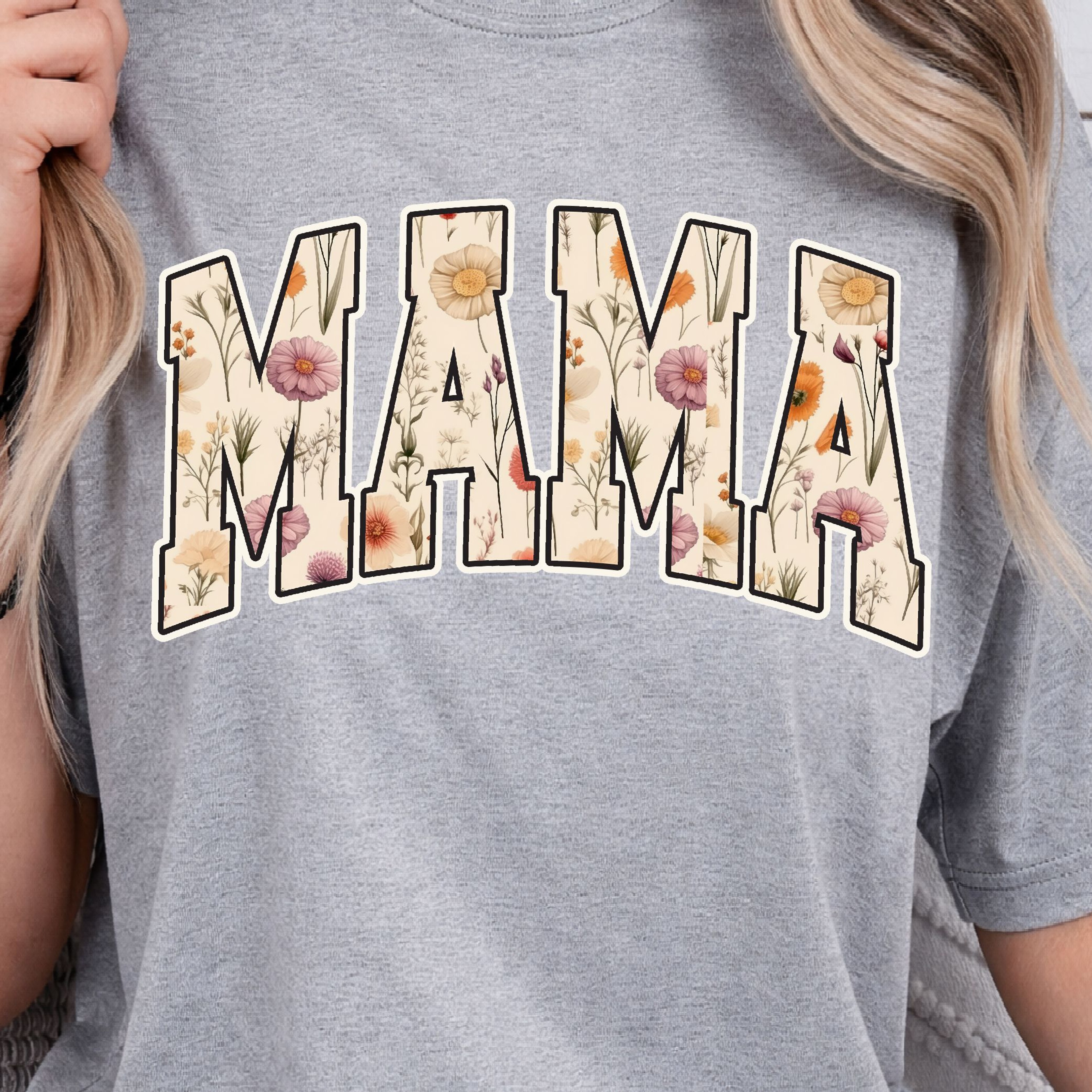 Floral Mama Crewneck Sweatshirt  Wildflower Mom Sweatshirt Cute Spring Mom Gift 4