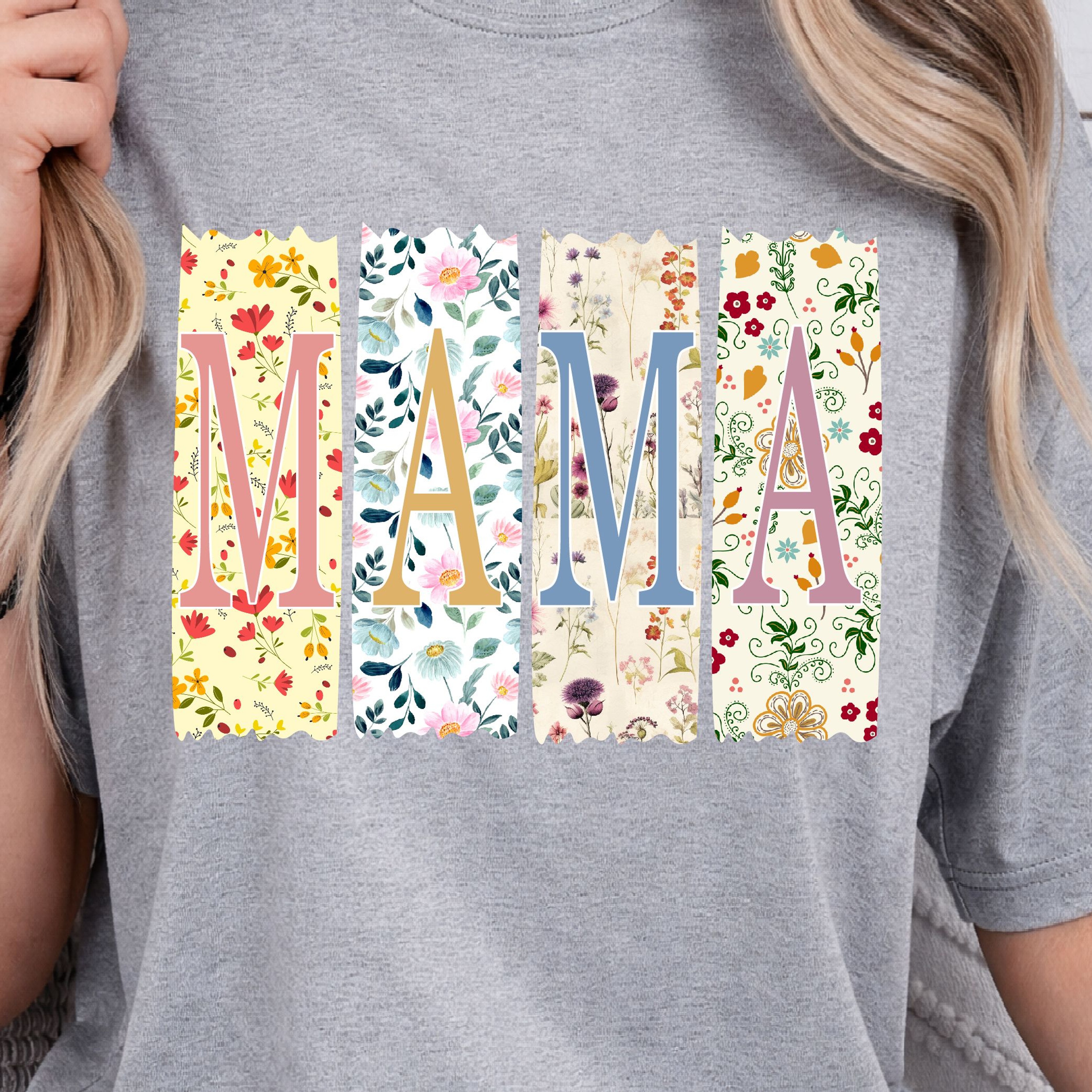 Floral Mama Crewneck Sweatshirt  Wildflower Mom Sweatshirt Cute Spring Mom Gift 4