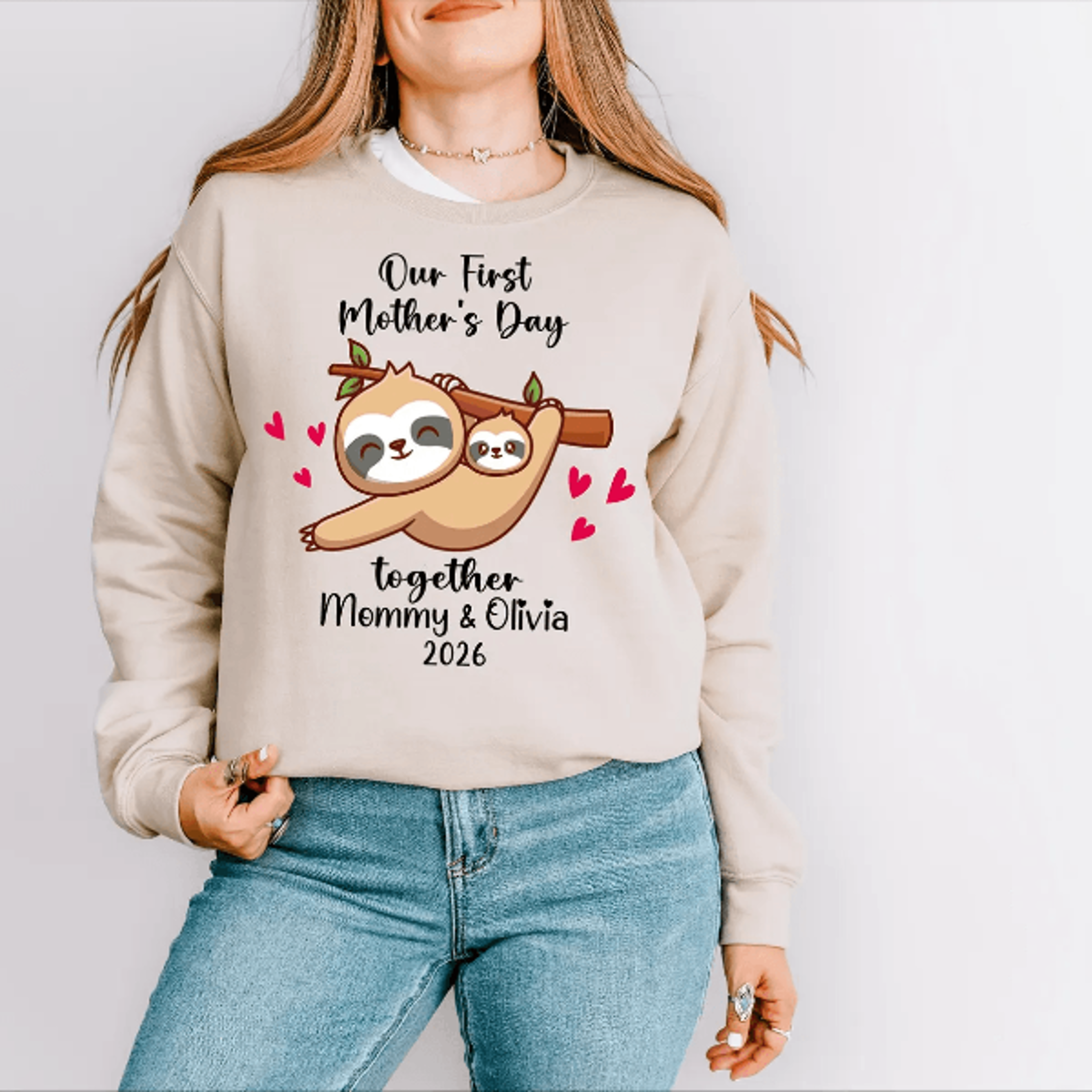 First Mothers Day Matching Tee Personalized Mom  Baby 2