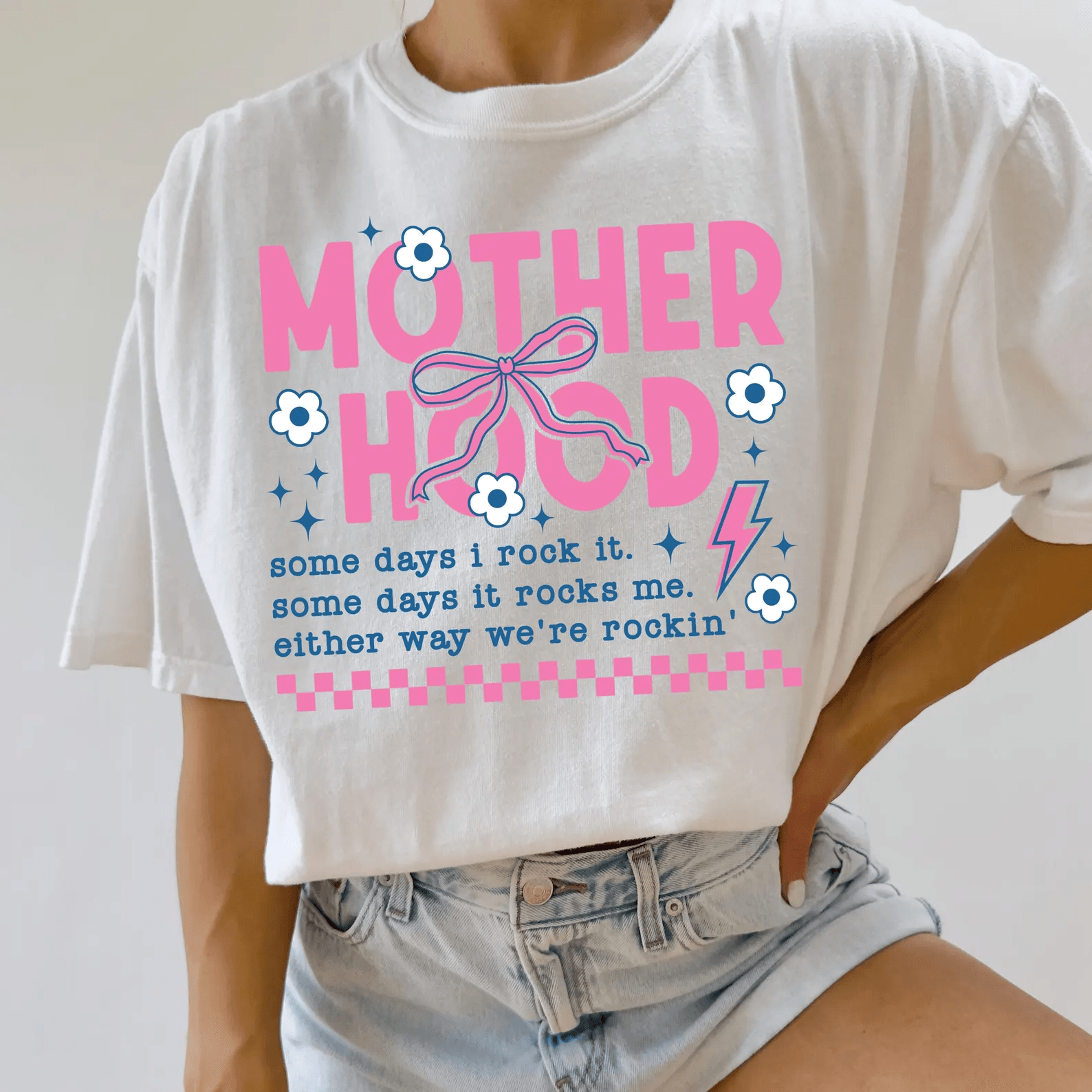 Retro Motherhood Shirt Comfort Colors Cool Mom Life Mothers Day Gift Tee 3
