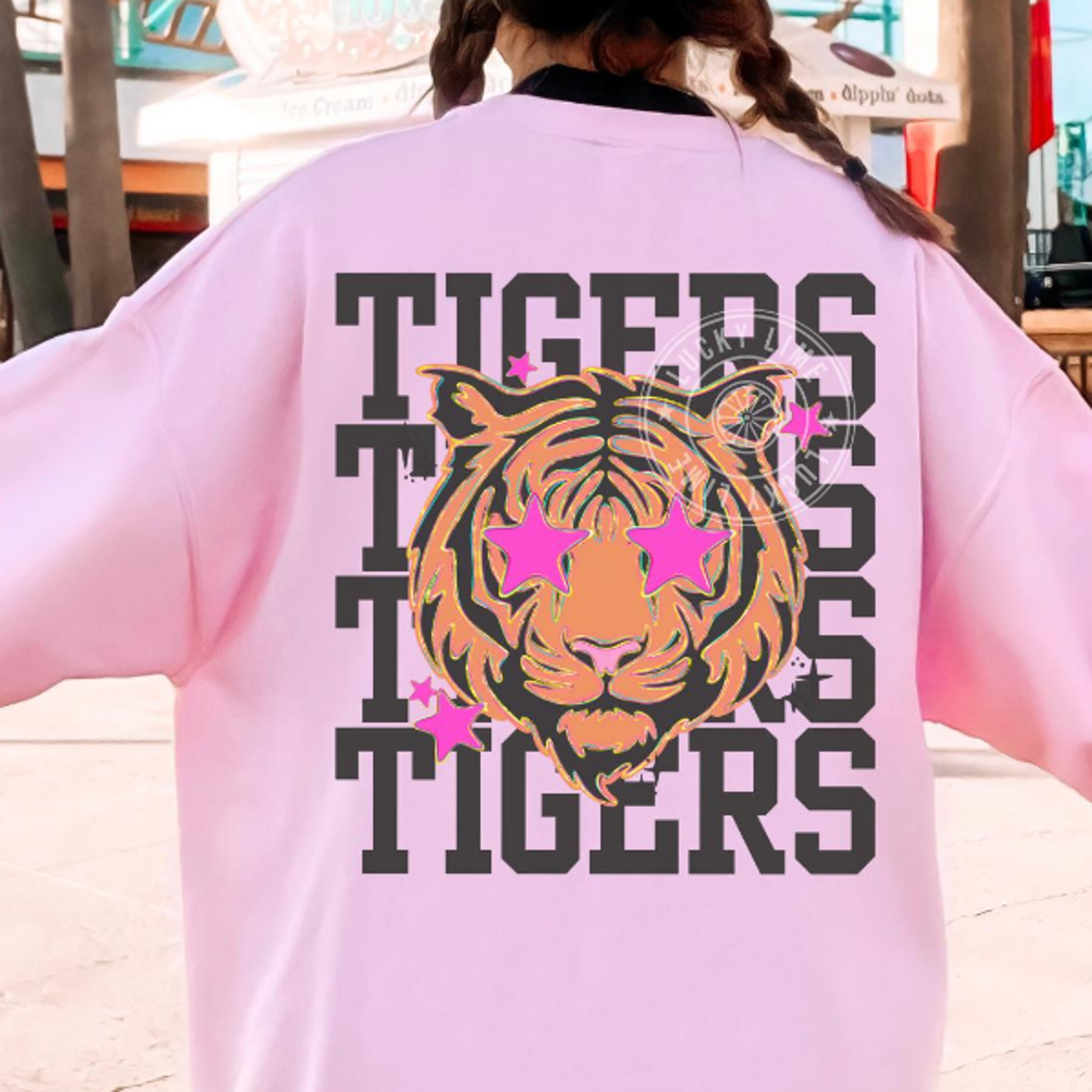 Tigers School Spirit Custom Mascot Game Day TShirt