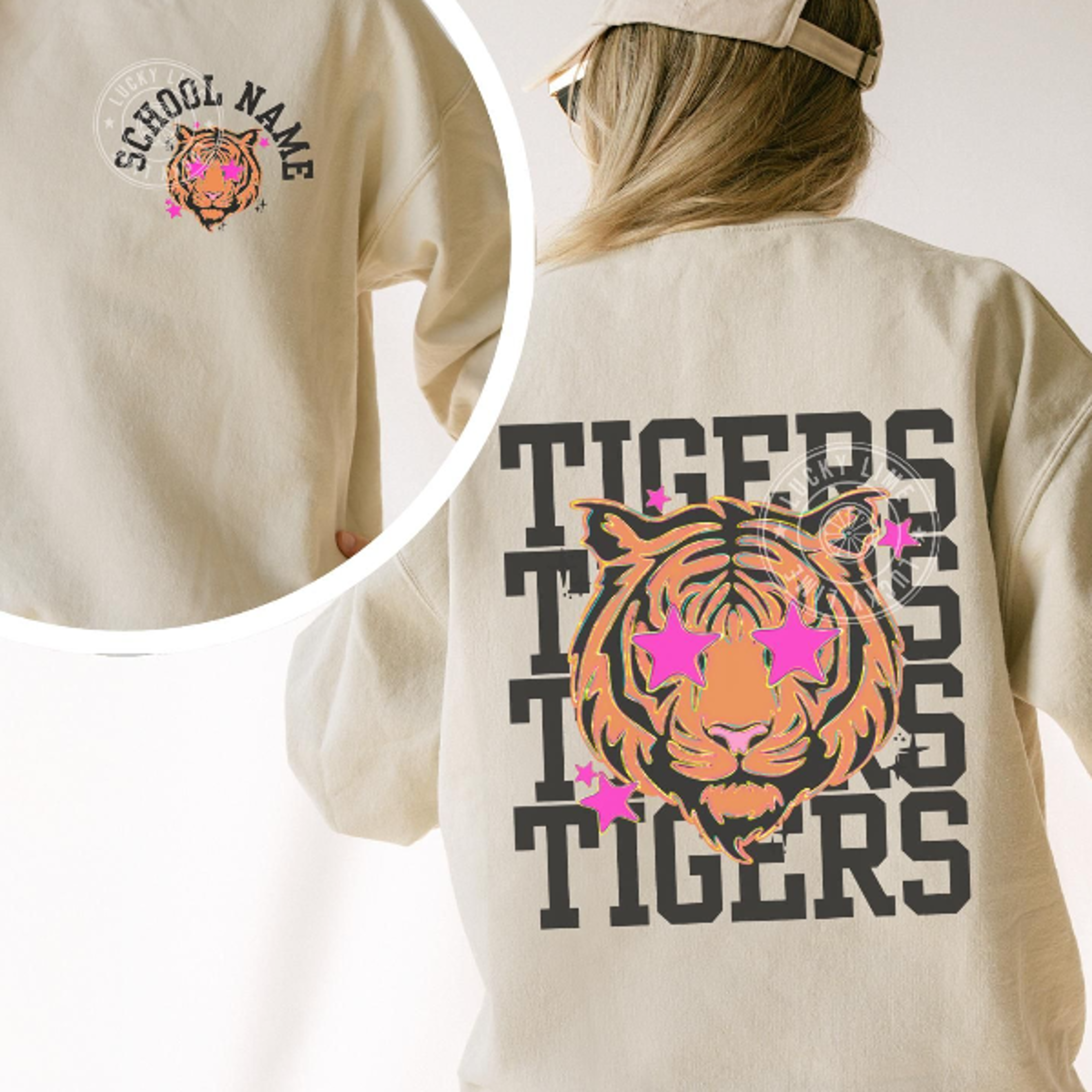 Tigers School Spirit Custom Mascot Game Day TShirt