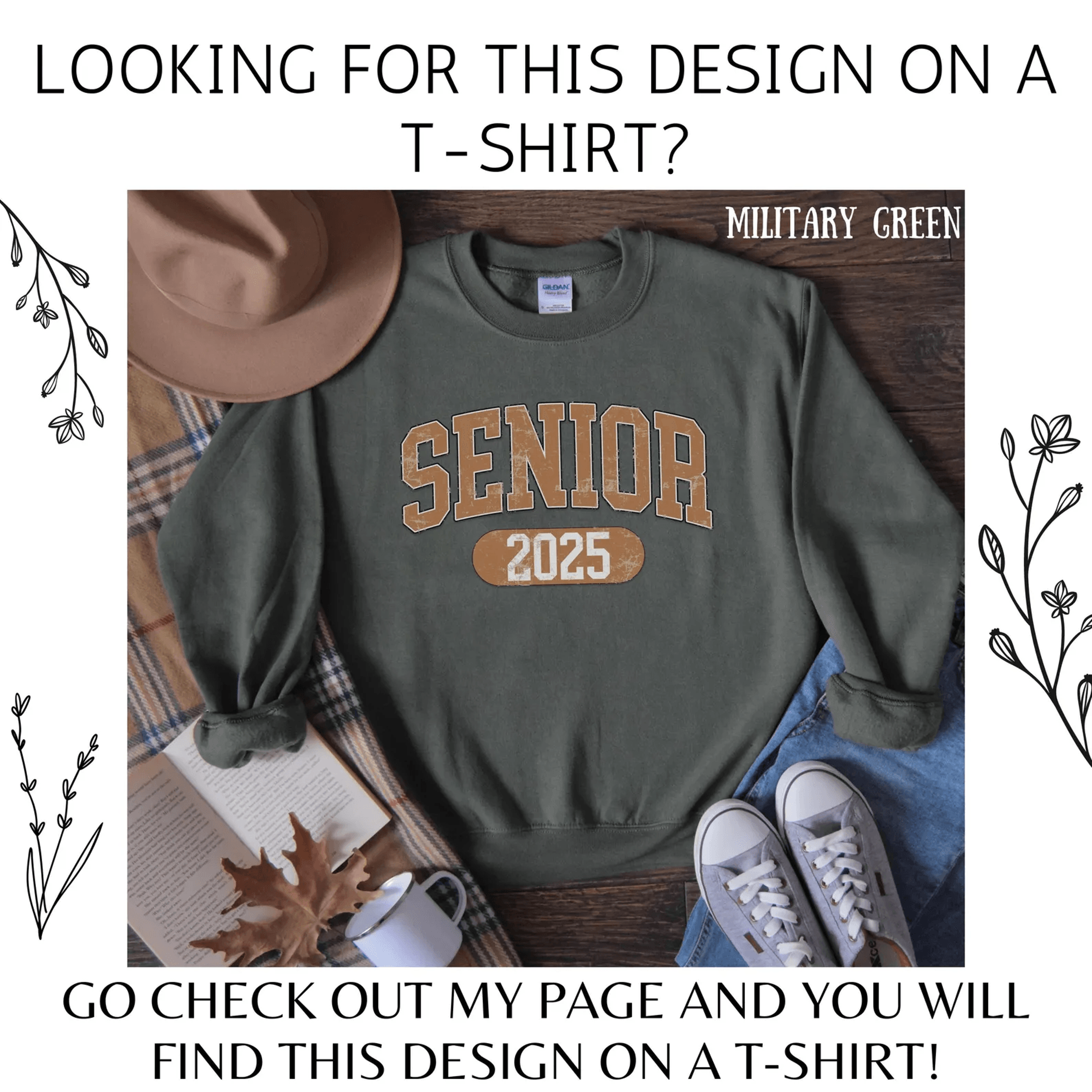 Senior 2025 Sweatshirt Class Of 2025 Shirt High School Senior Graduation Gift 3