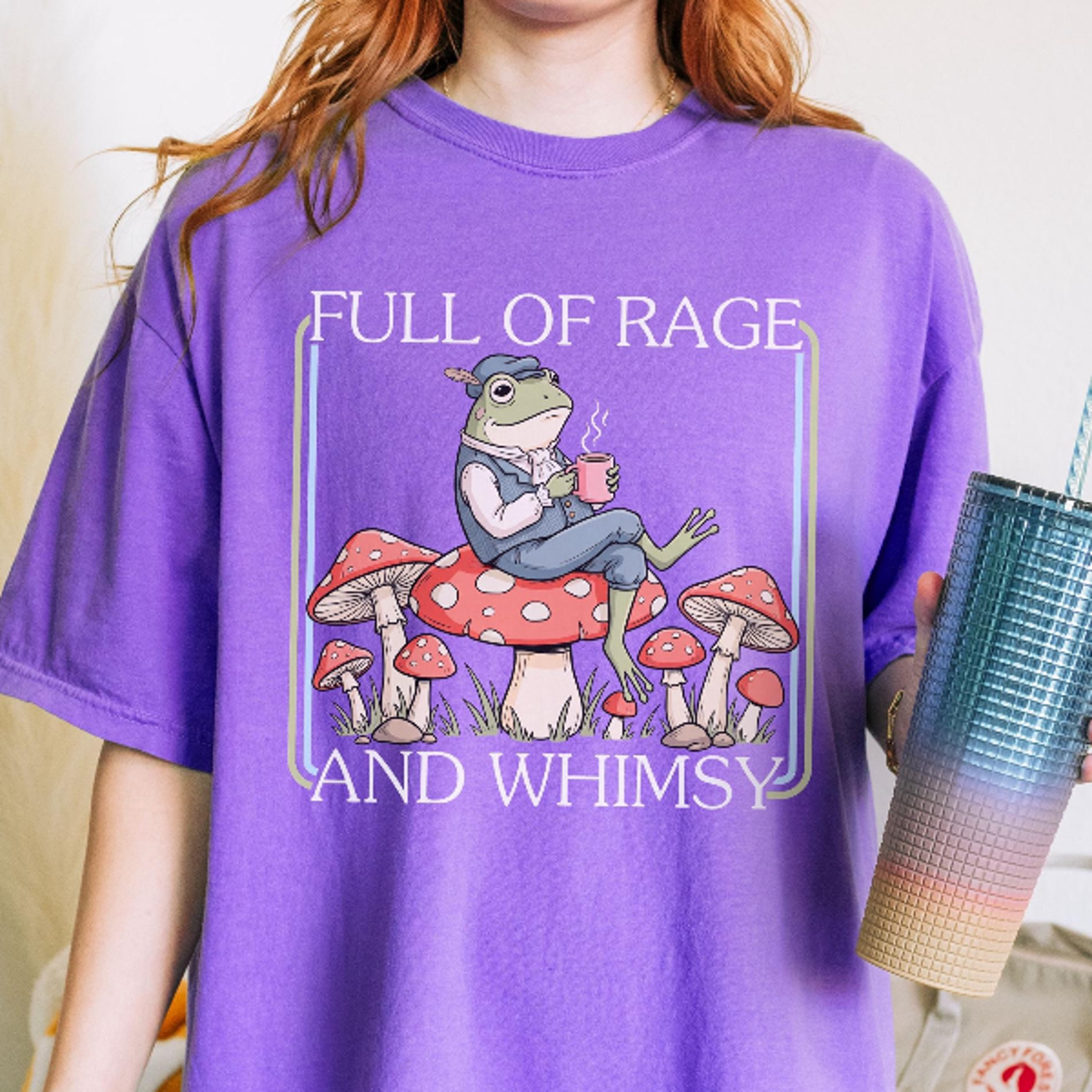 Full of Rage and Whimsy Frog Comfort Colors TShirt