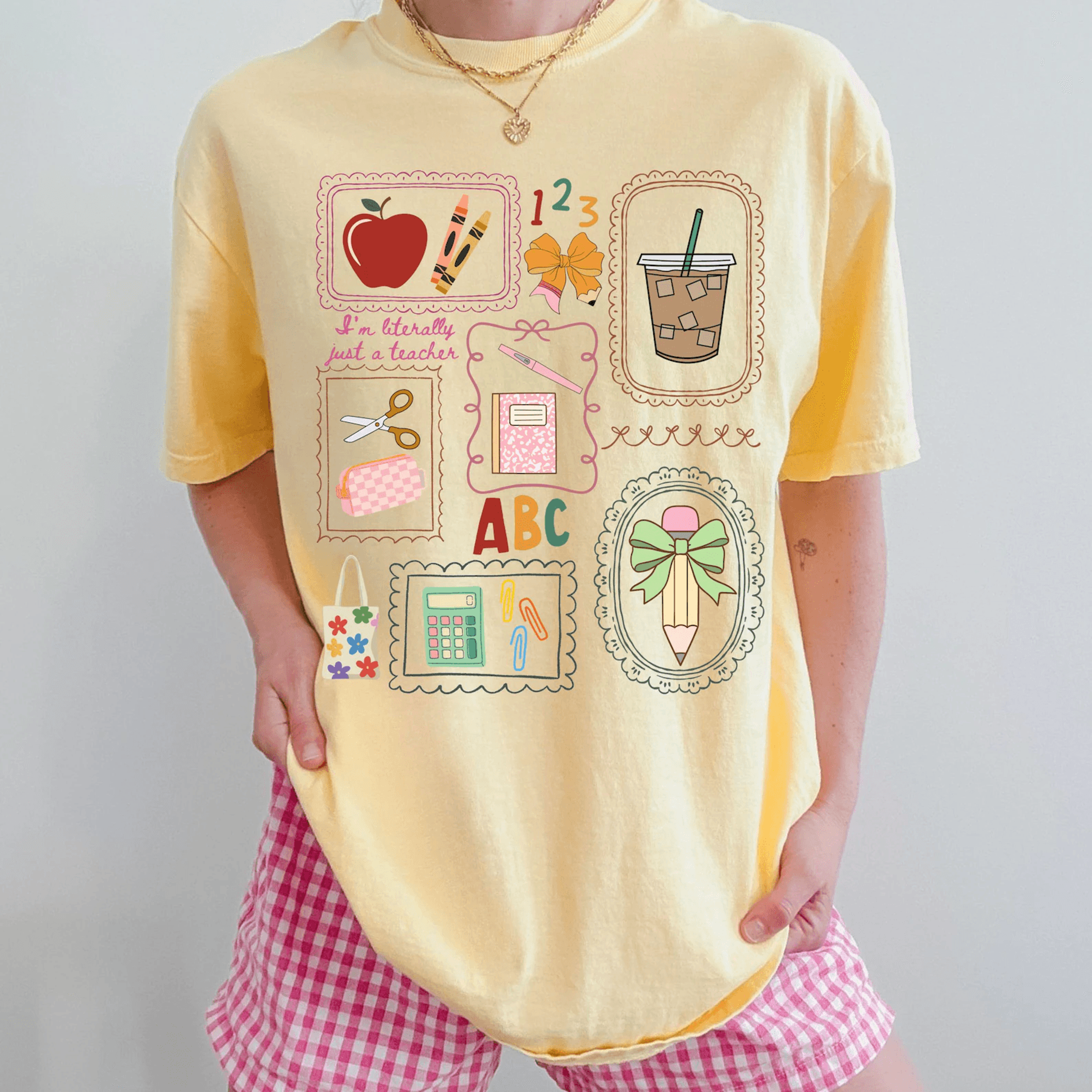 Comfort Colors Teacher Shirt Trendy Funny Teaching Tee Cute Teacher Gift 0