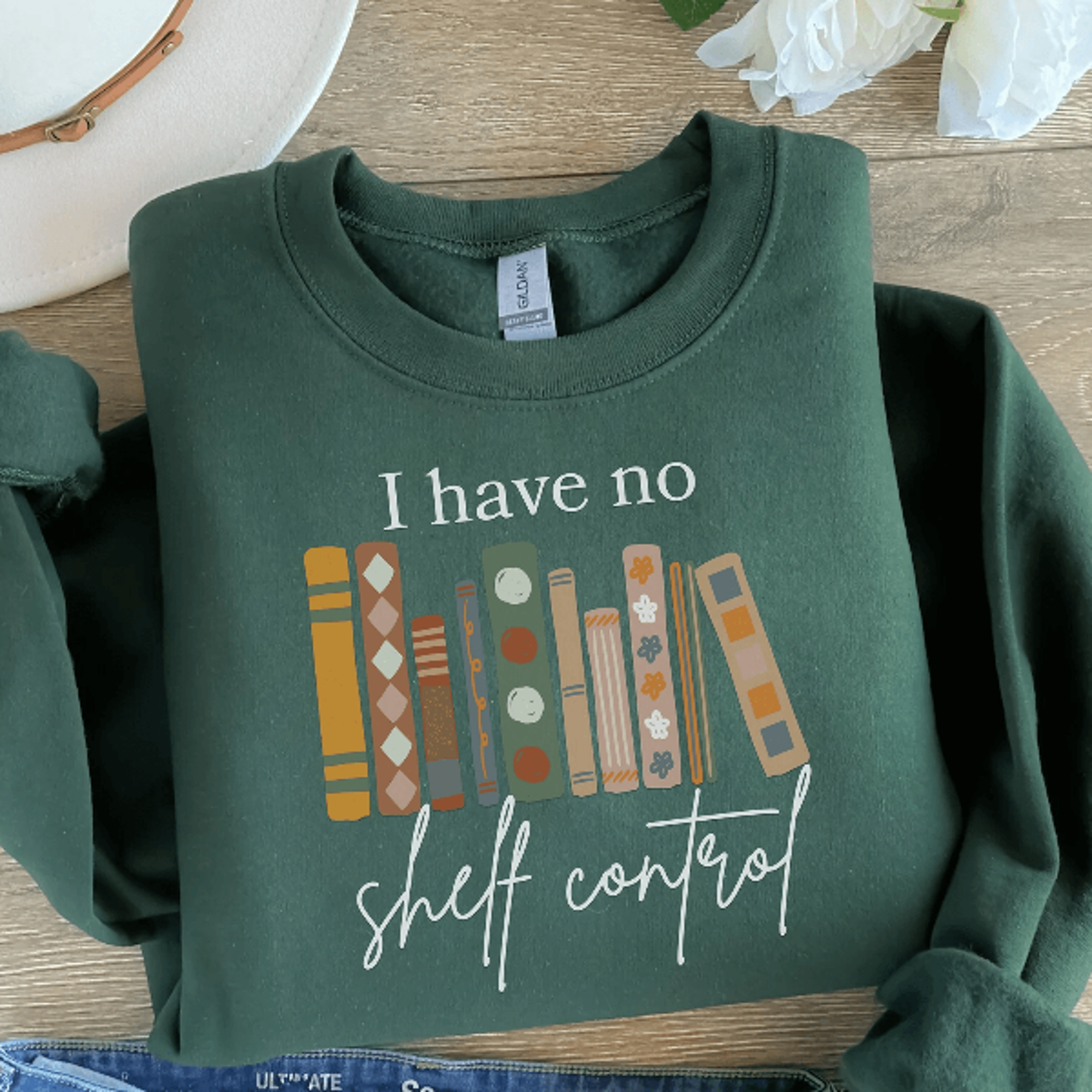 Book Lover Sweatshirt For Women Bookish Botanical Reading Crewneck Cozy Bookworm Pullover 1