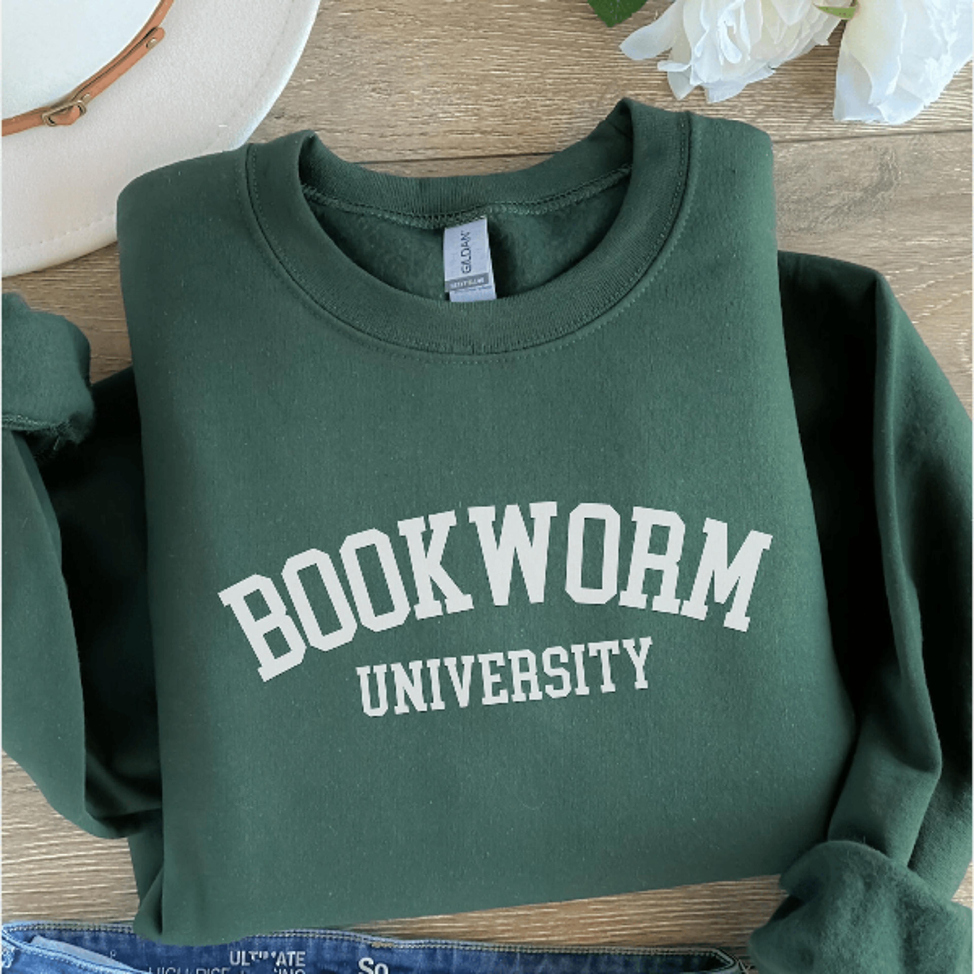 Book Lover Sweatshirt For Women Bookish Botanical Reading Crewneck Bookworm Pullover 2